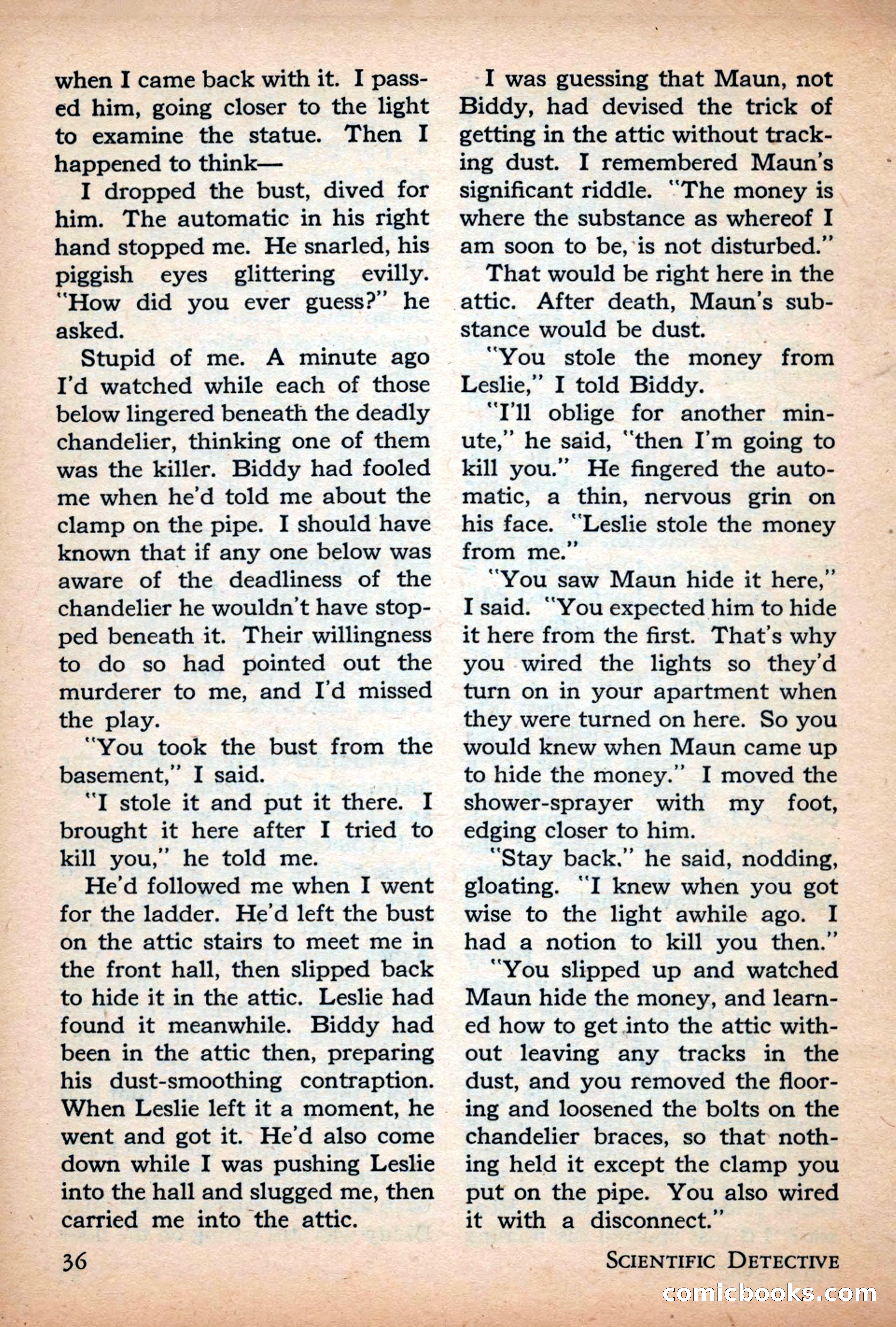 Scientific Detective, July 1946 — page 36 of 68