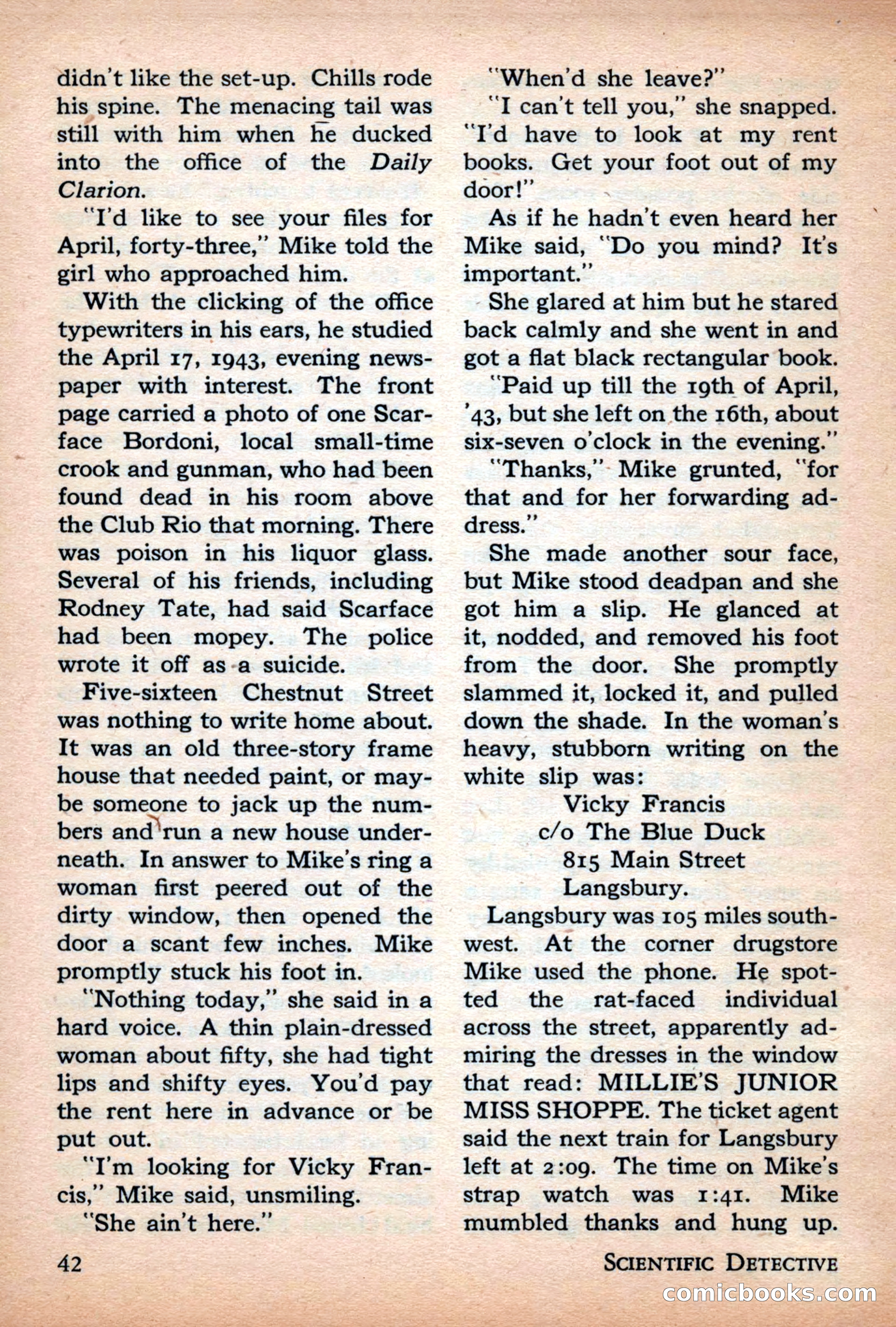 Scientific Detective, July 1946 — page 42 of 68