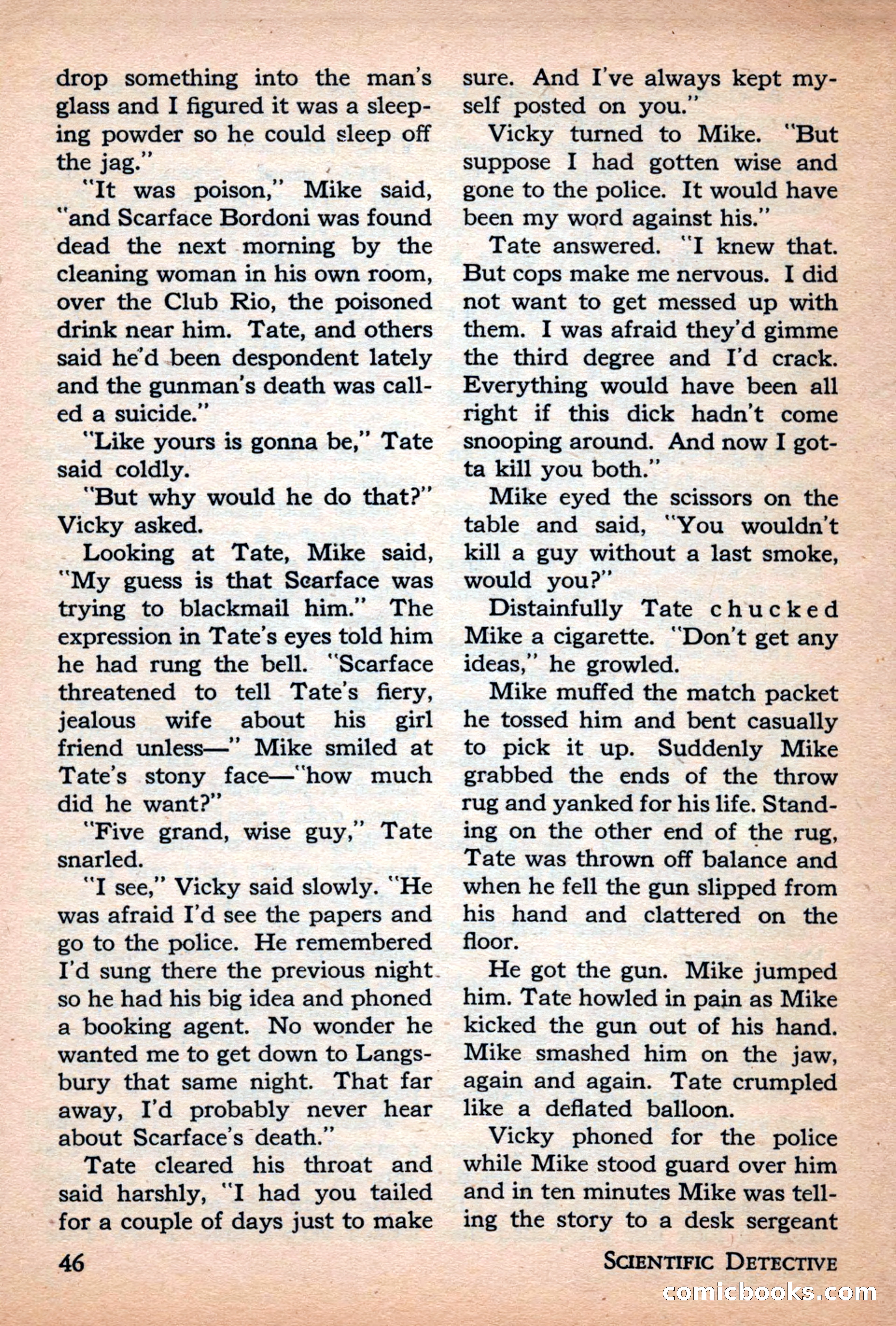 Scientific Detective, July 1946 — page 46 of 68