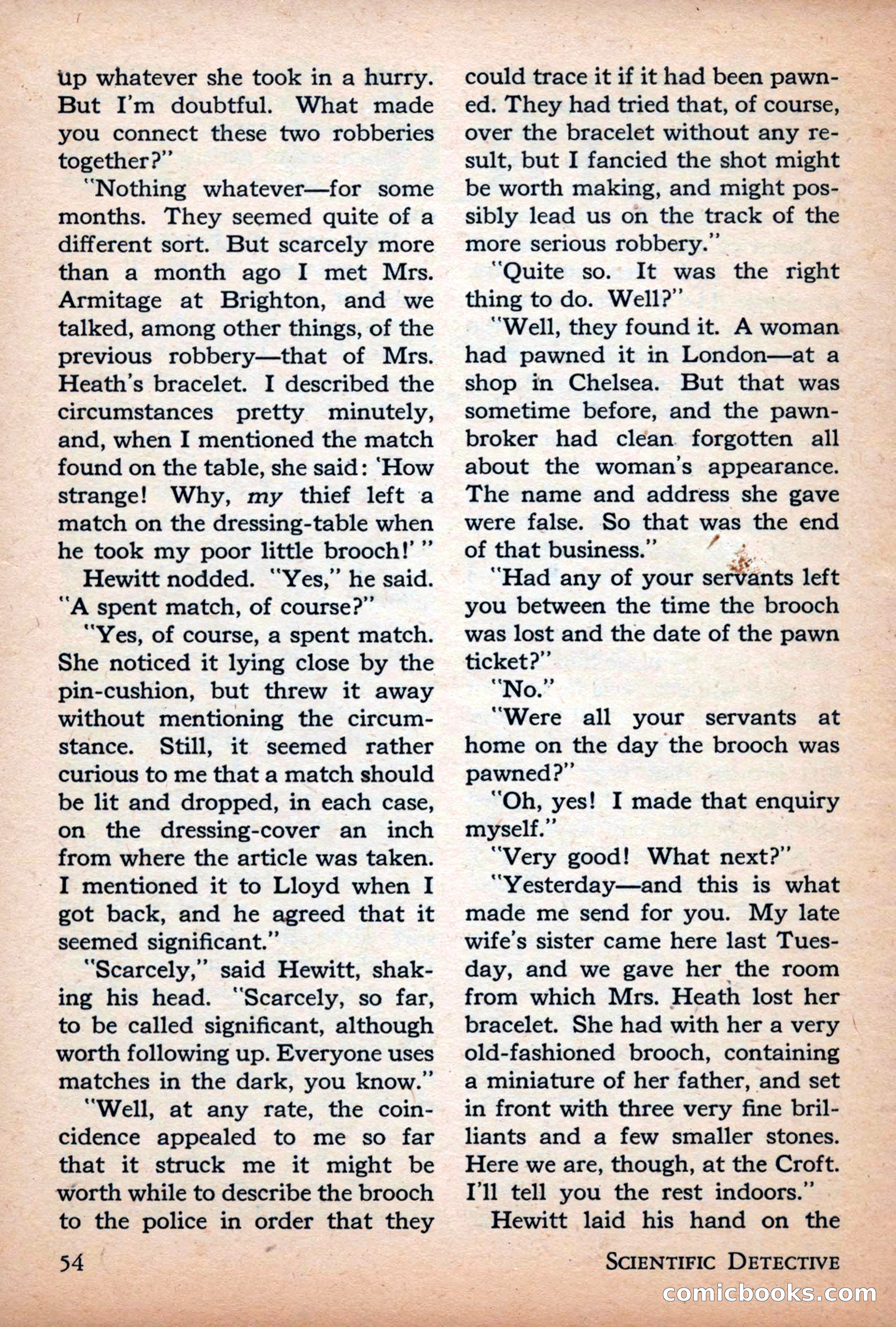 Scientific Detective, July 1946 — page 54 of 68
