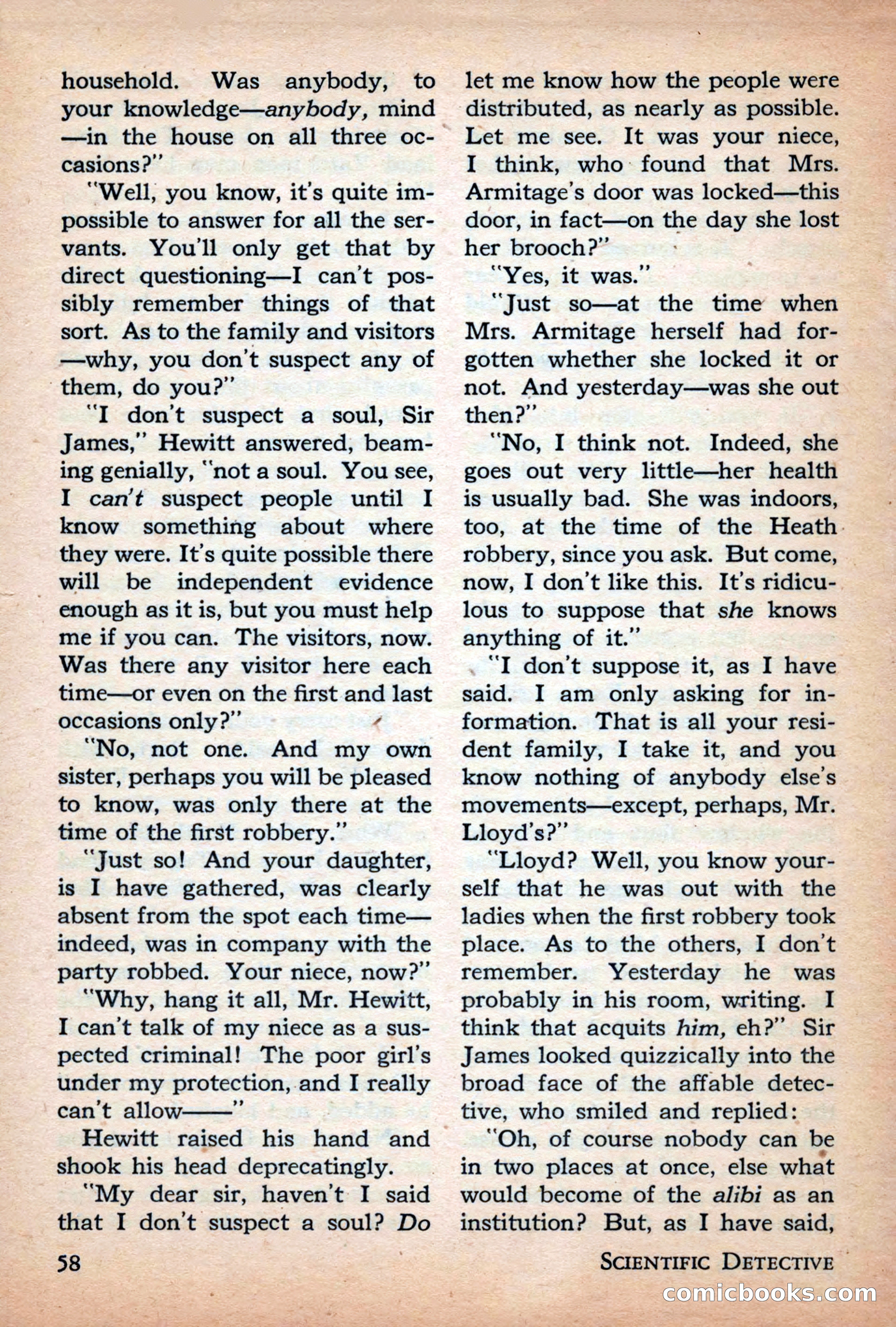 Scientific Detective, July 1946 — page 58 of 68