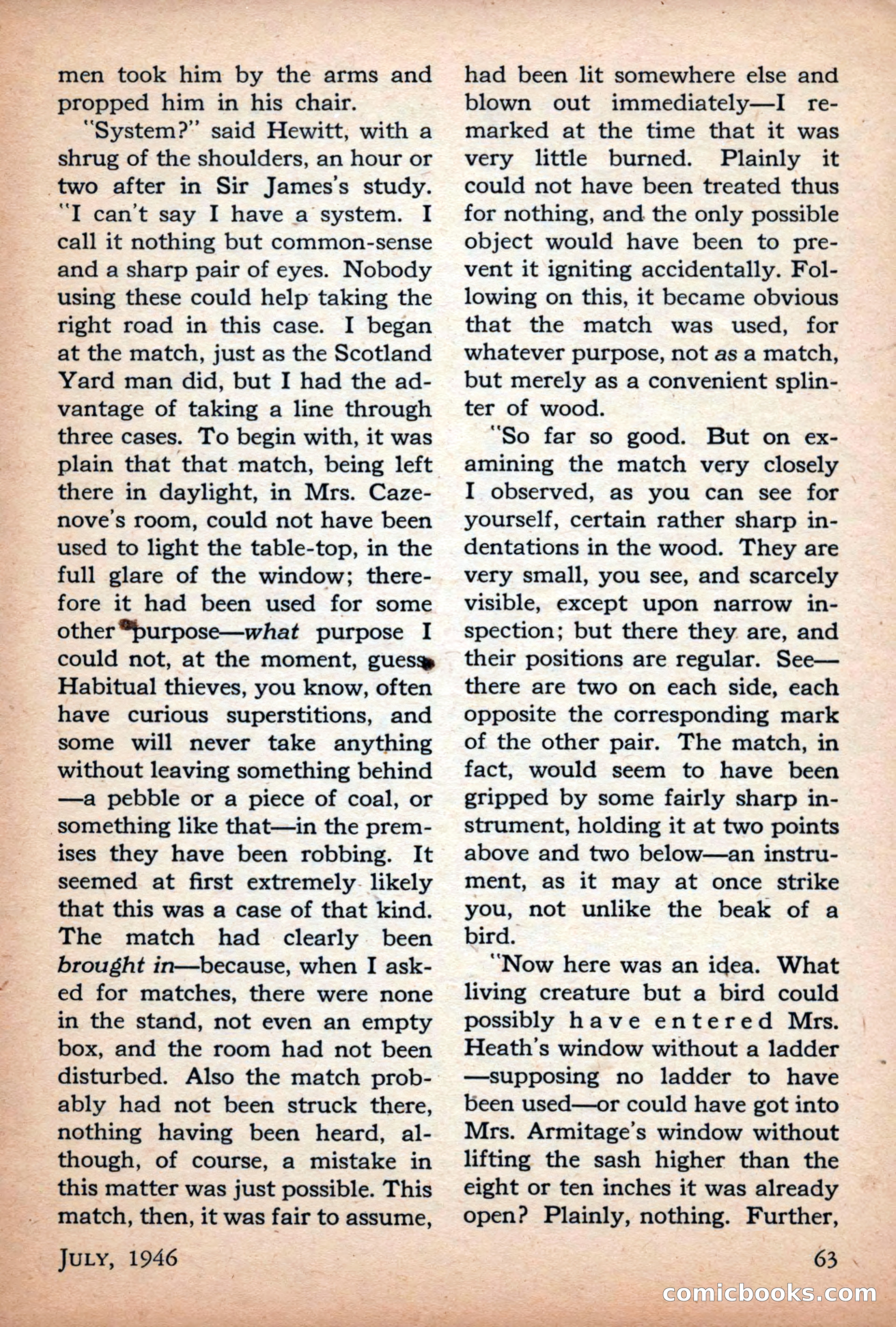 Scientific Detective, July 1946 — page 63 of 68