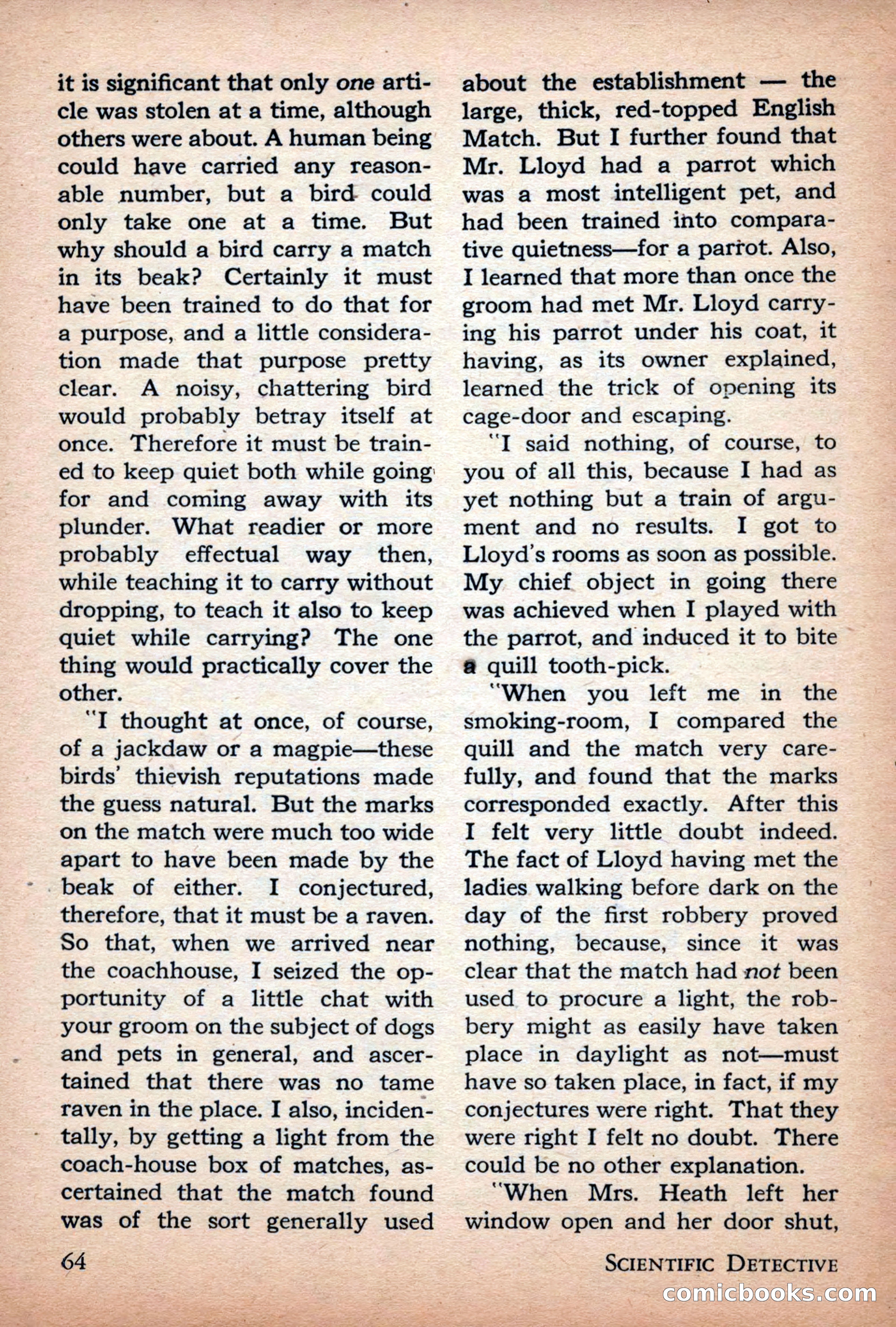 Scientific Detective, July 1946 — page 64 of 68