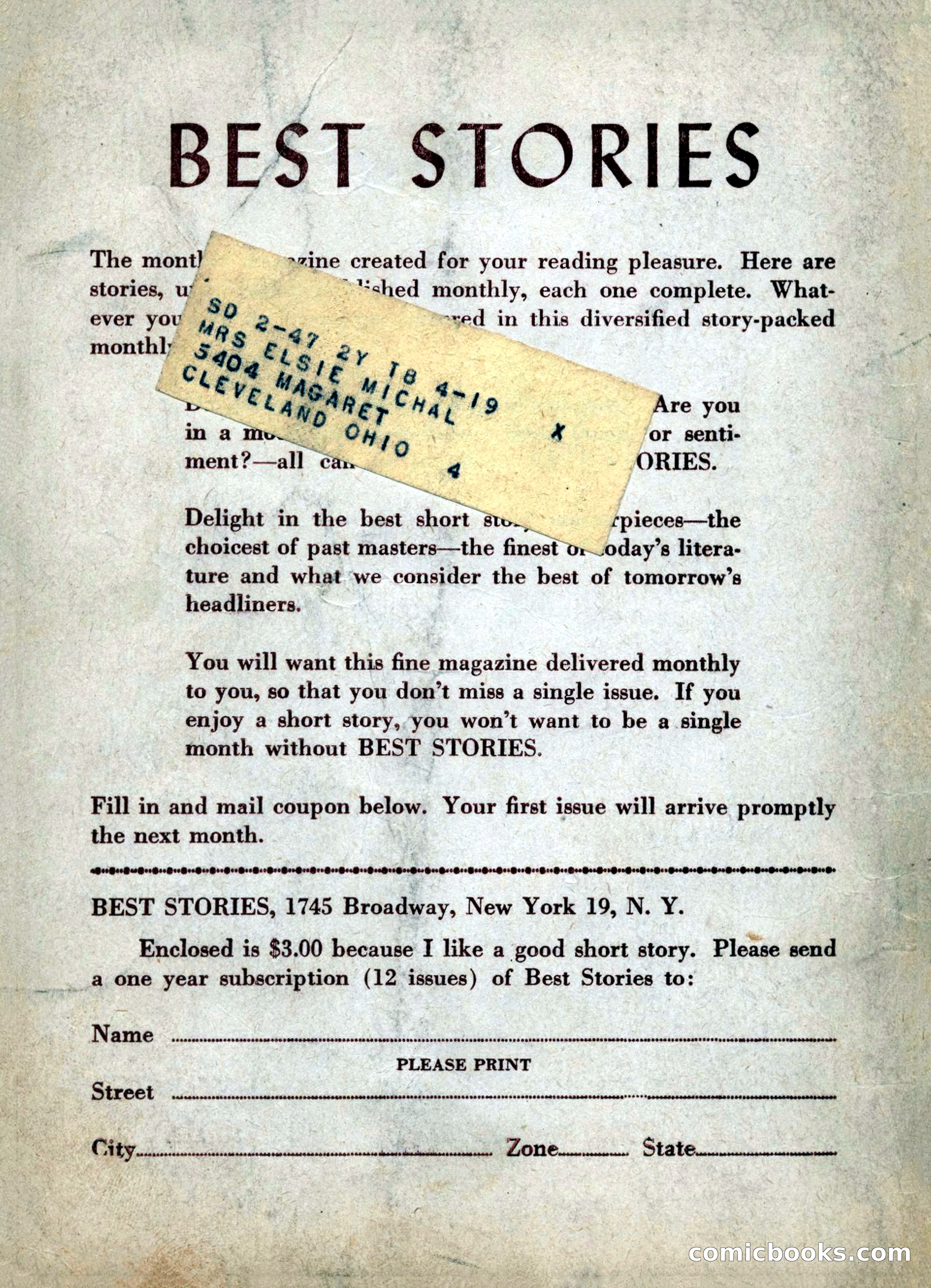 Scientific Detective, July 1946 — page 68 of 68