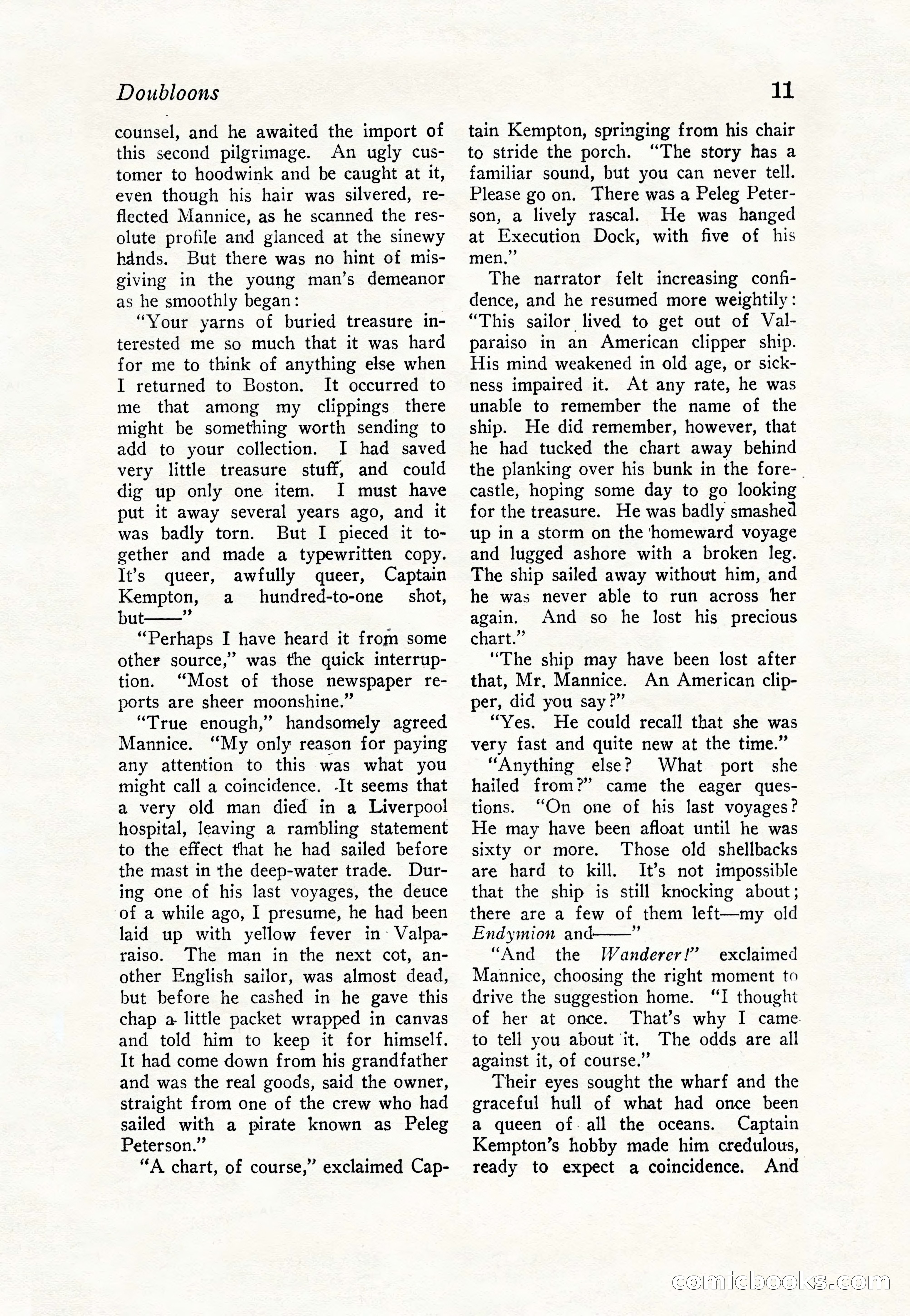Sea Stories Magazine, January 5, 1923 — page 13 of 148
