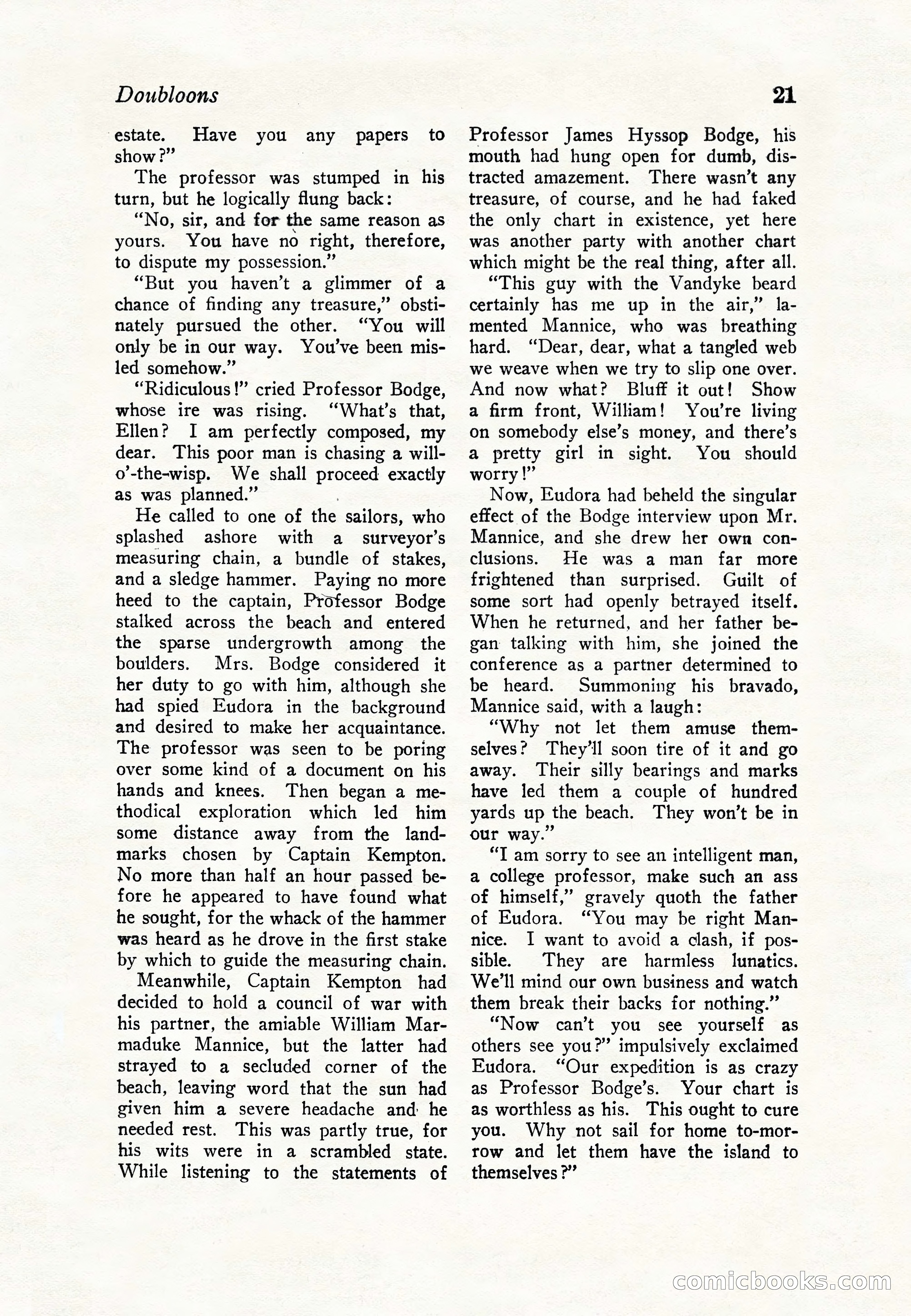 Sea Stories Magazine, January 5, 1923 — page 23 of 148