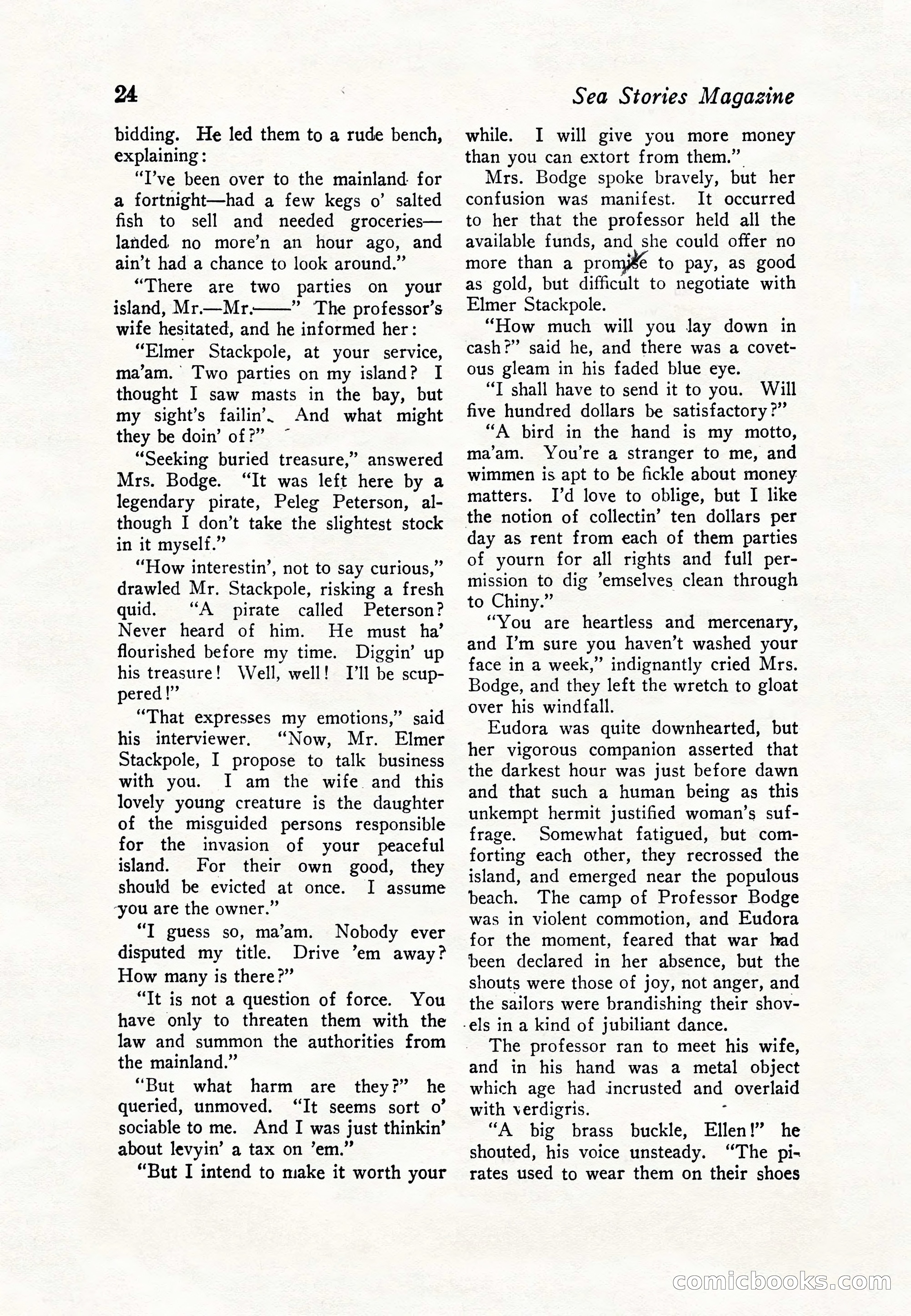 Sea Stories Magazine, January 5, 1923 — page 26 of 148