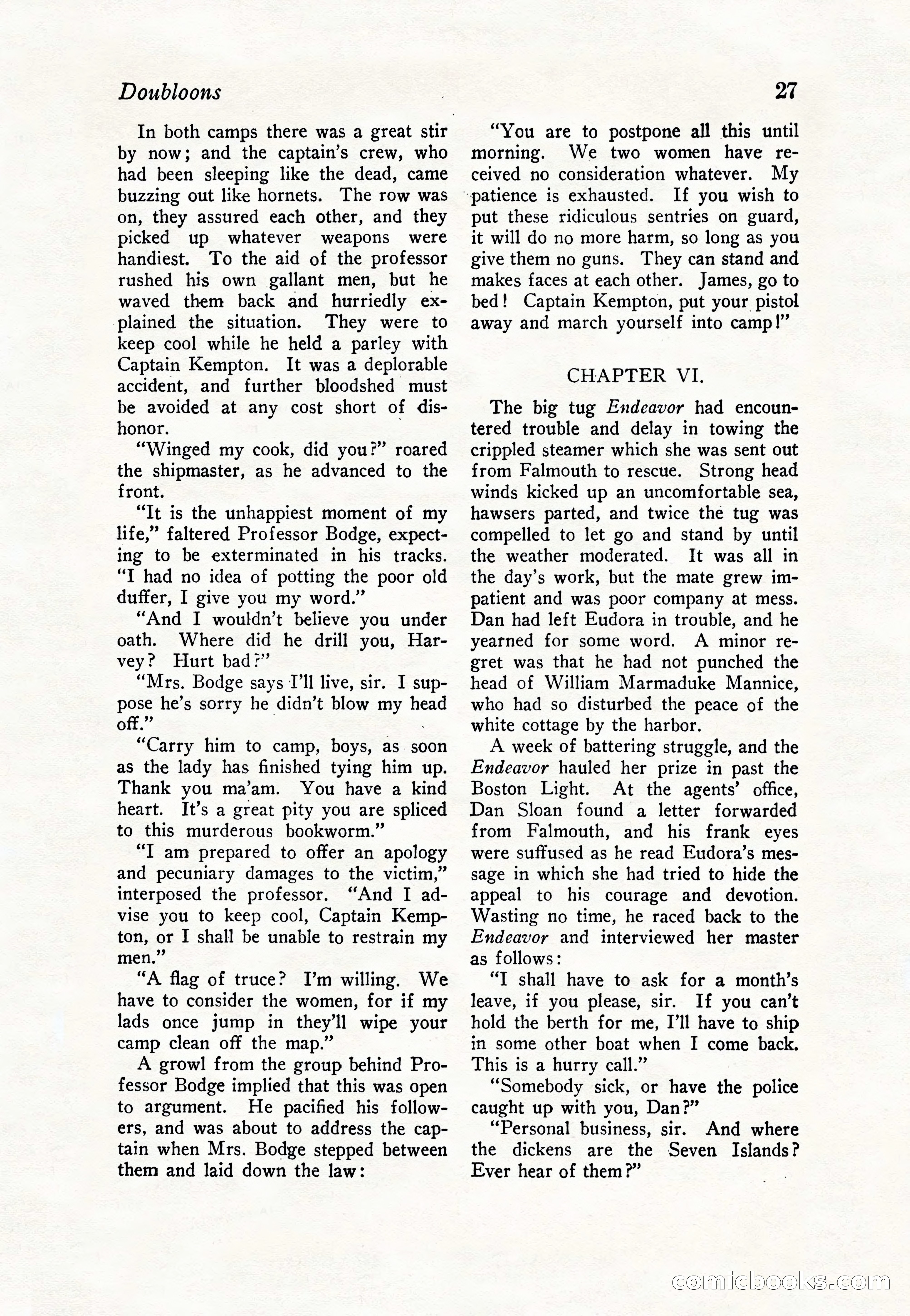 Sea Stories Magazine, January 5, 1923 — page 29 of 148