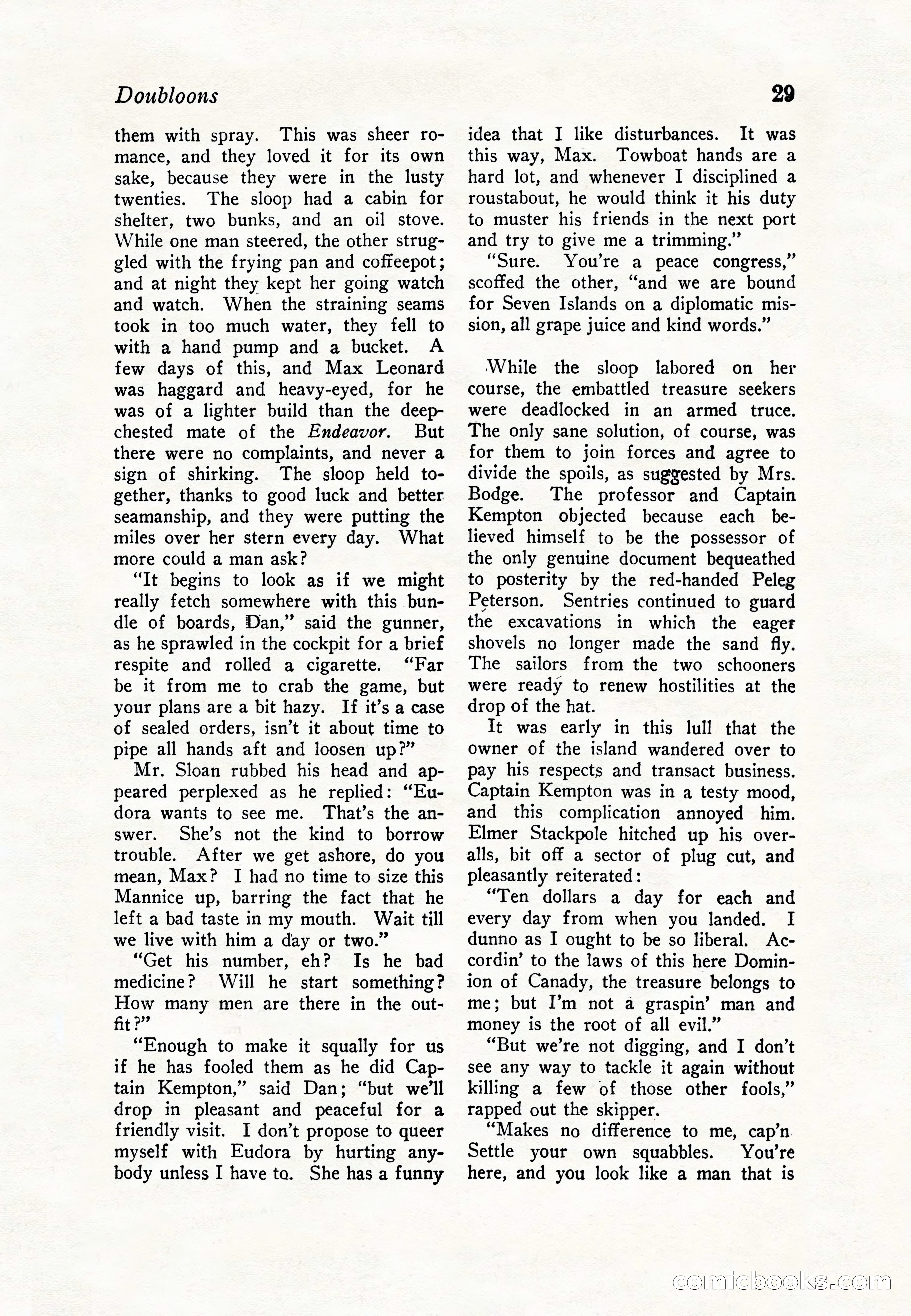 Sea Stories Magazine, January 5, 1923 — page 31 of 148
