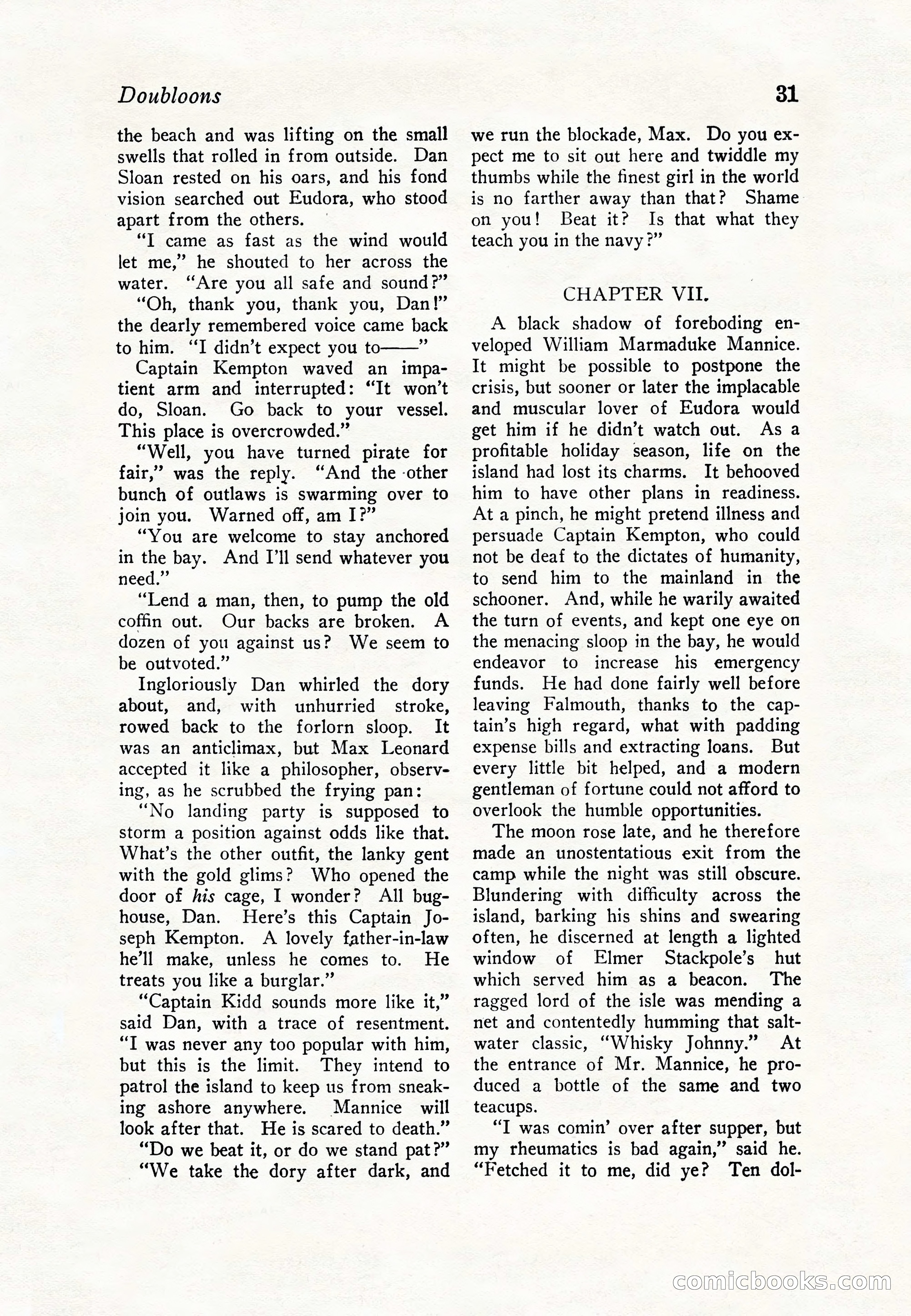 Sea Stories Magazine, January 5, 1923 — page 33 of 148
