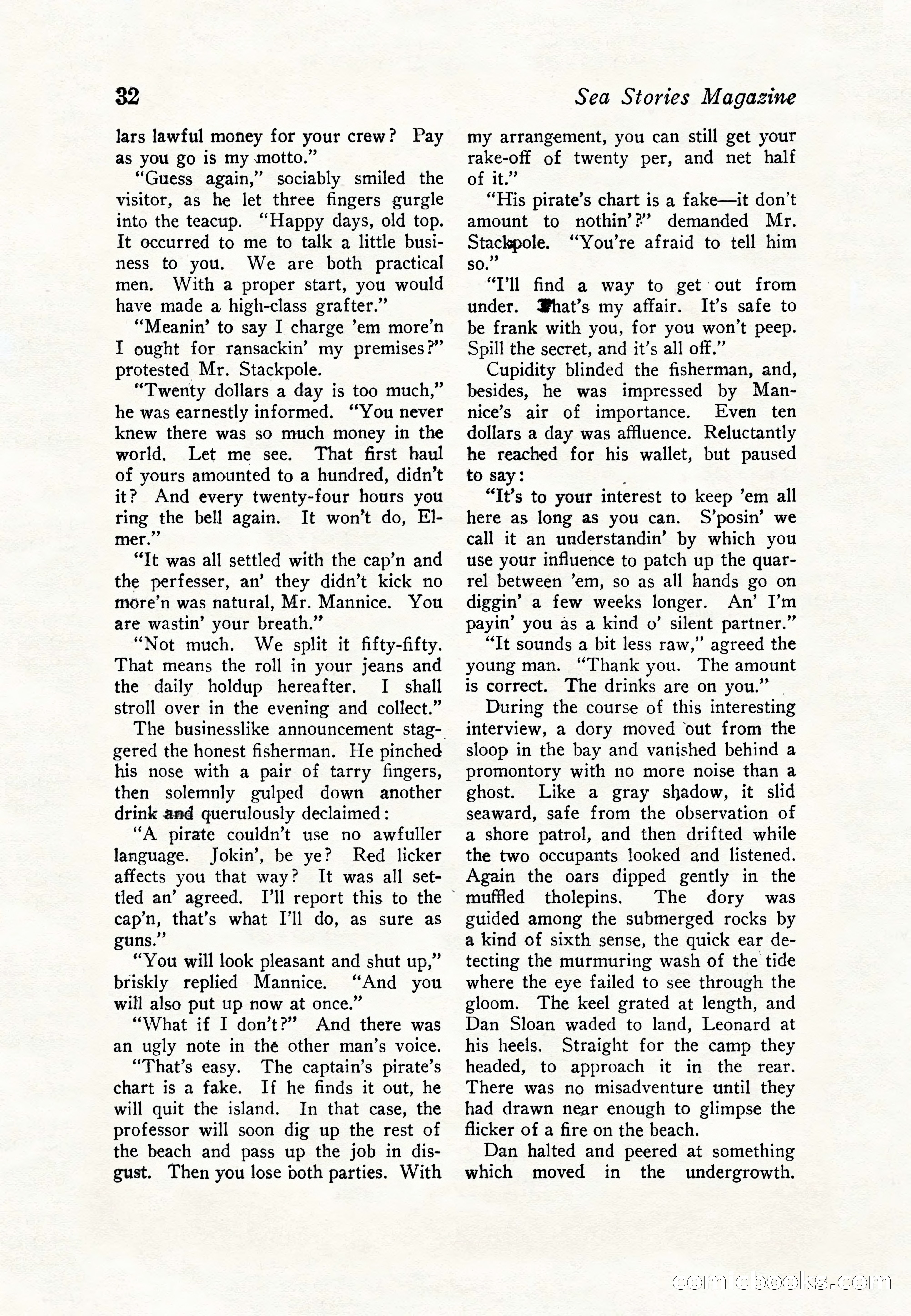 Sea Stories Magazine, January 5, 1923 — page 34 of 148