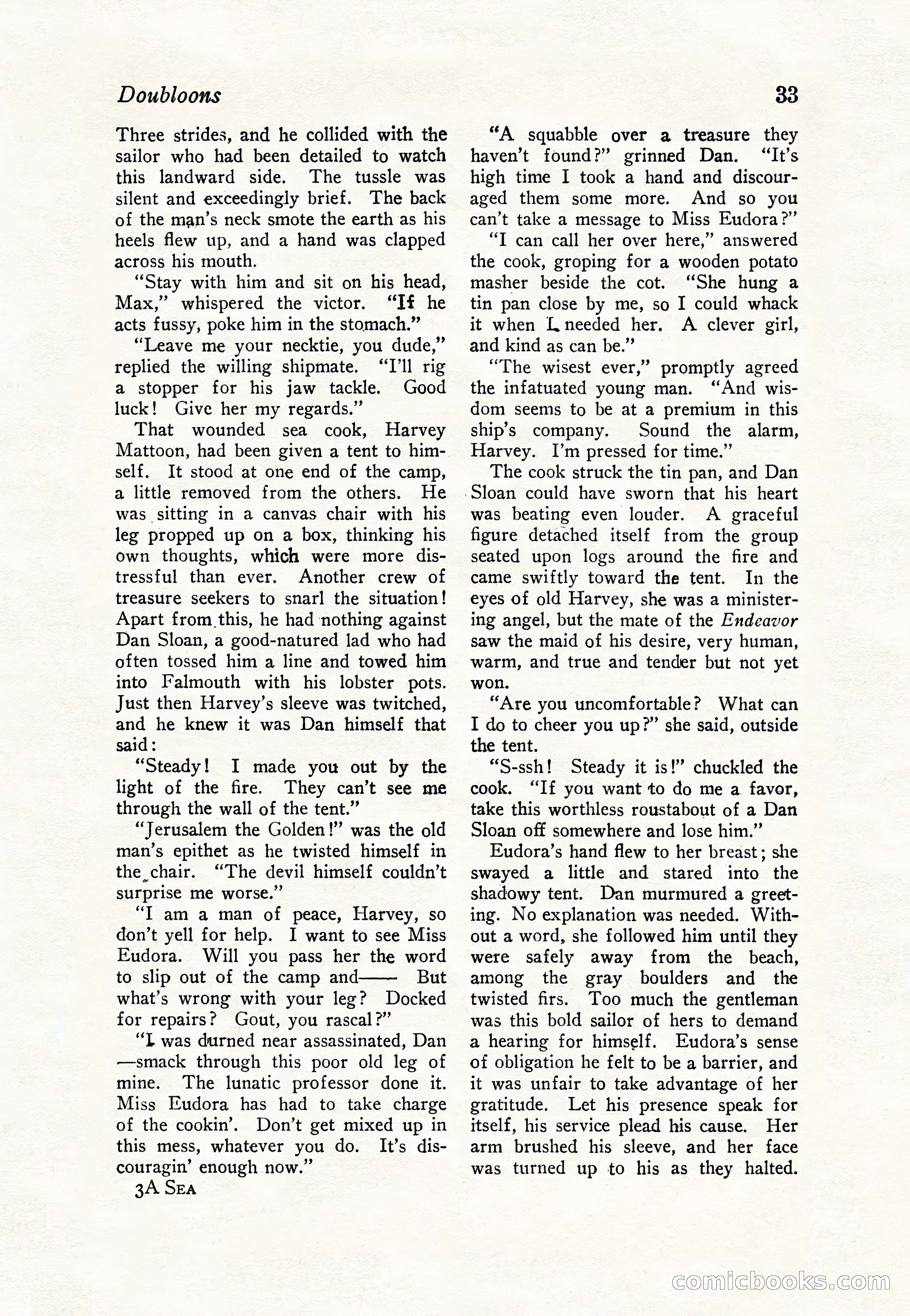 Sea Stories Magazine, January 5, 1923 — page 35 of 148