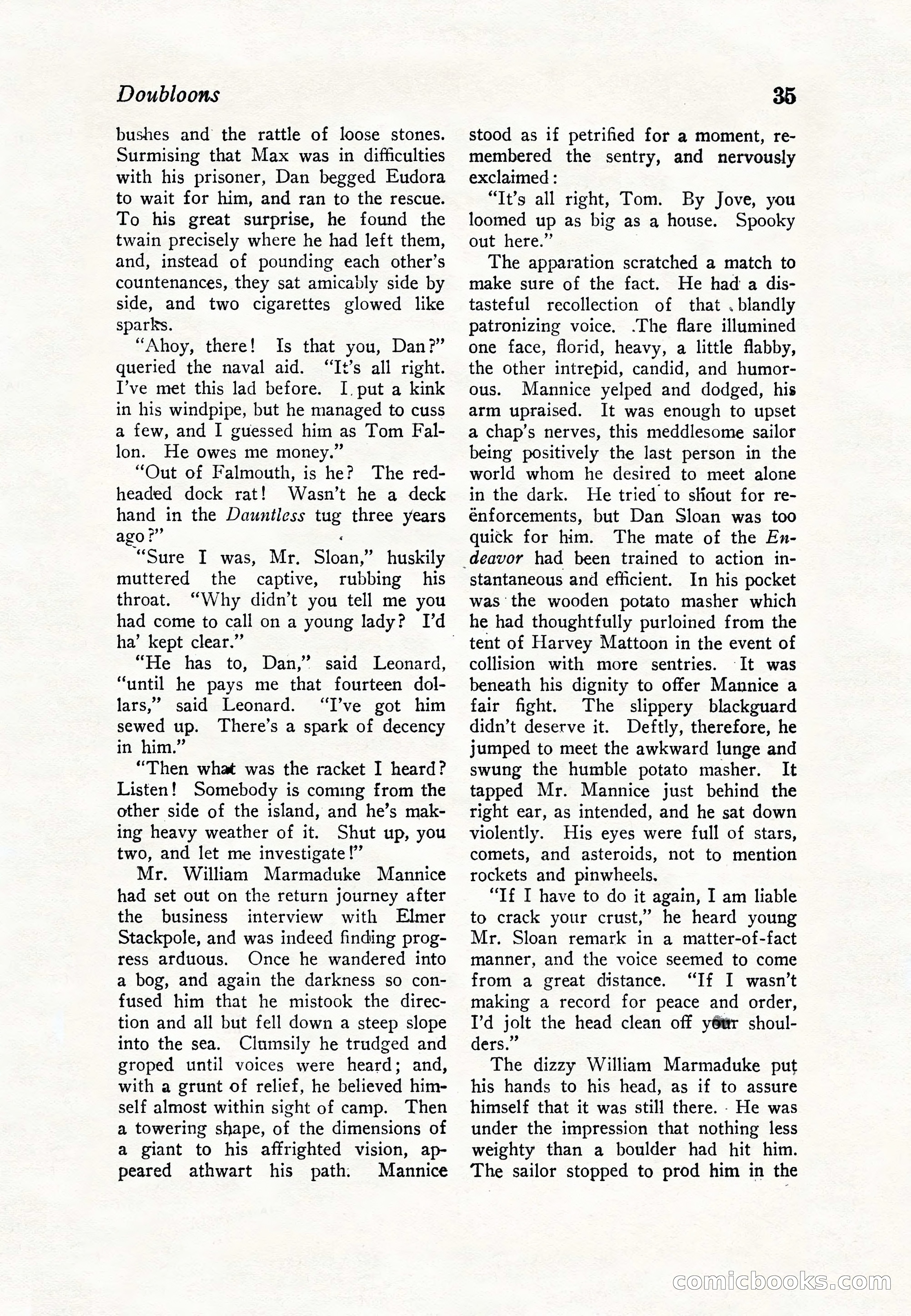 Sea Stories Magazine, January 5, 1923 — page 37 of 148