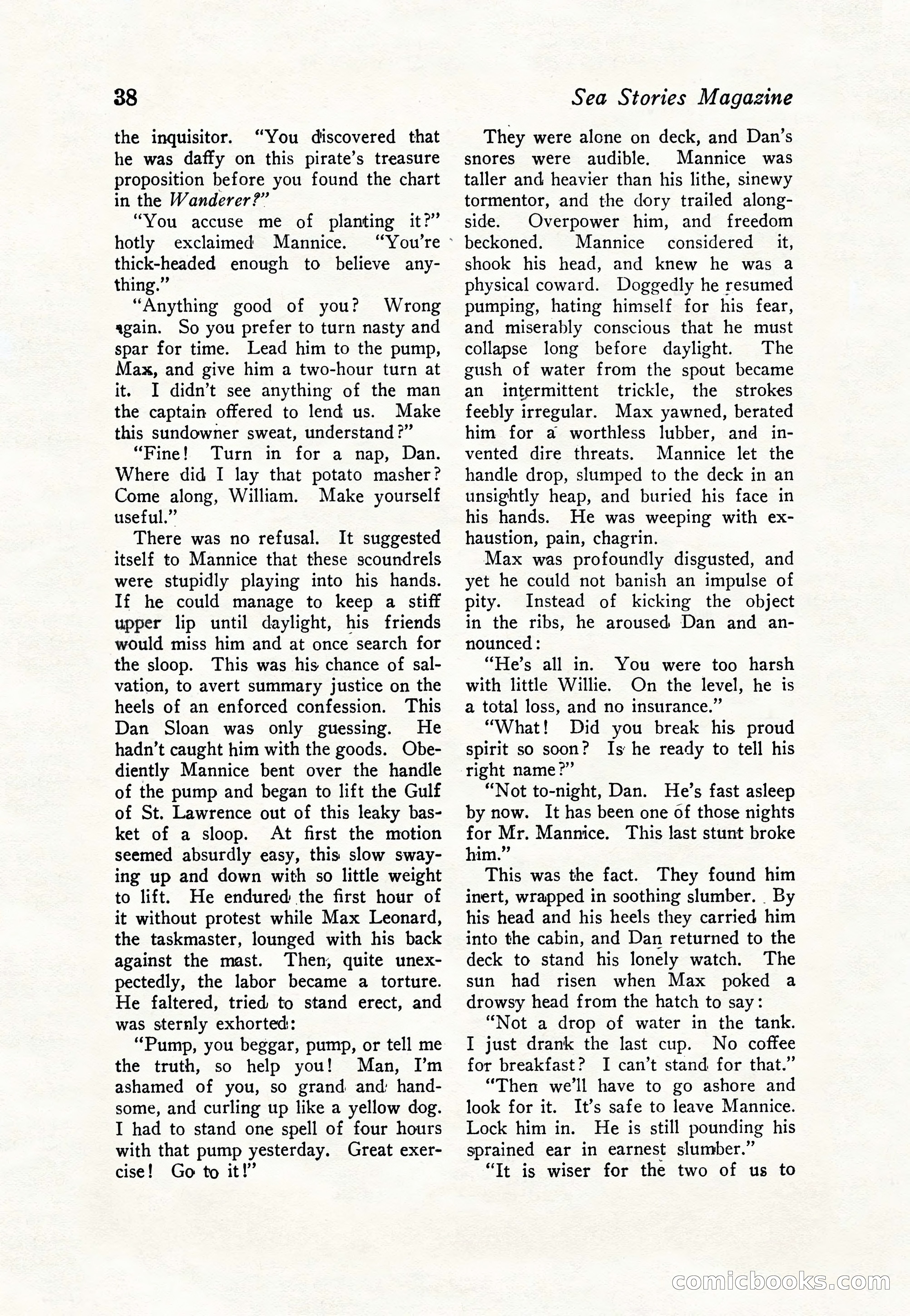 Sea Stories Magazine, January 5, 1923 — page 40 of 148