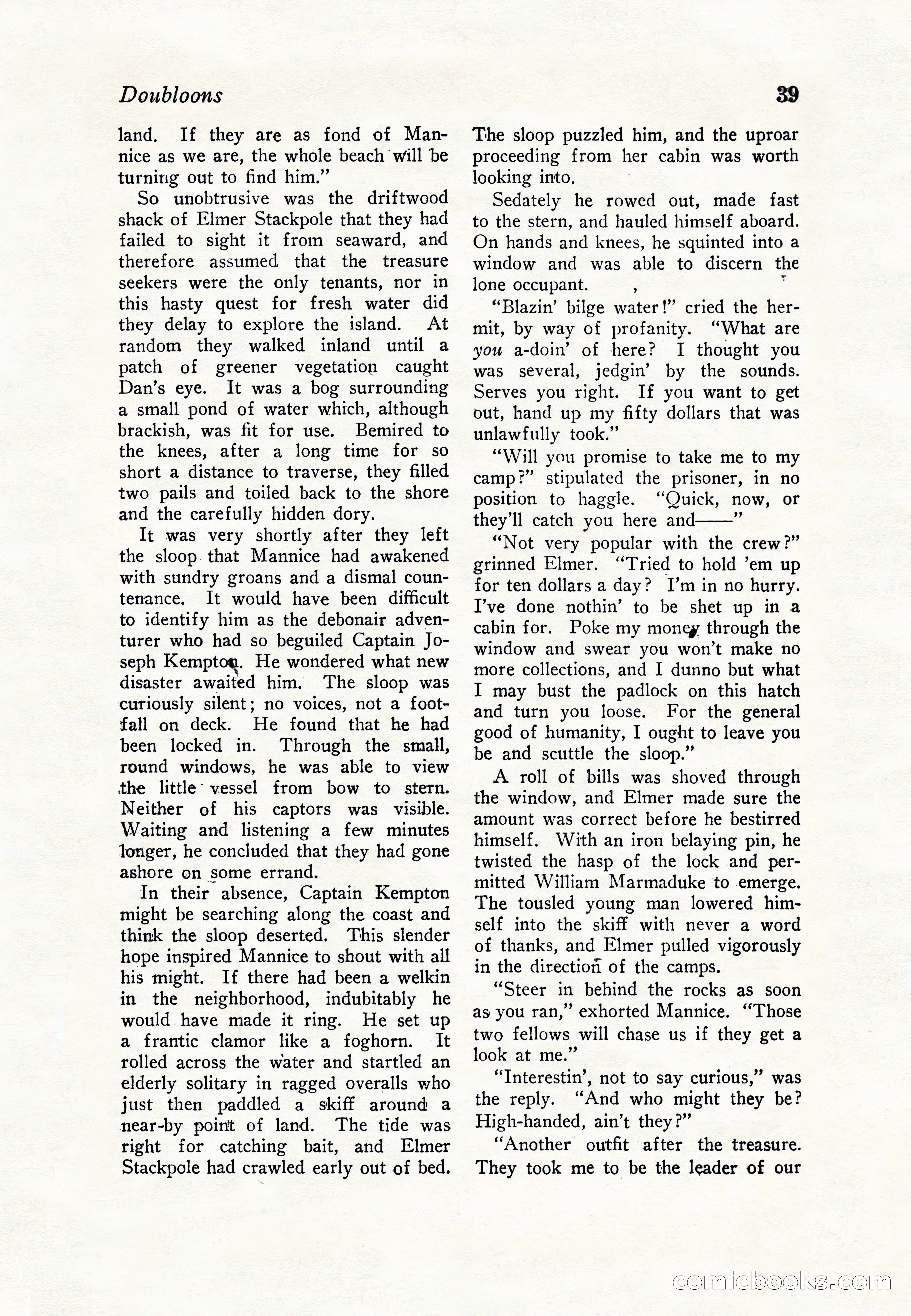 Sea Stories Magazine, January 5, 1923 — page 41 of 148