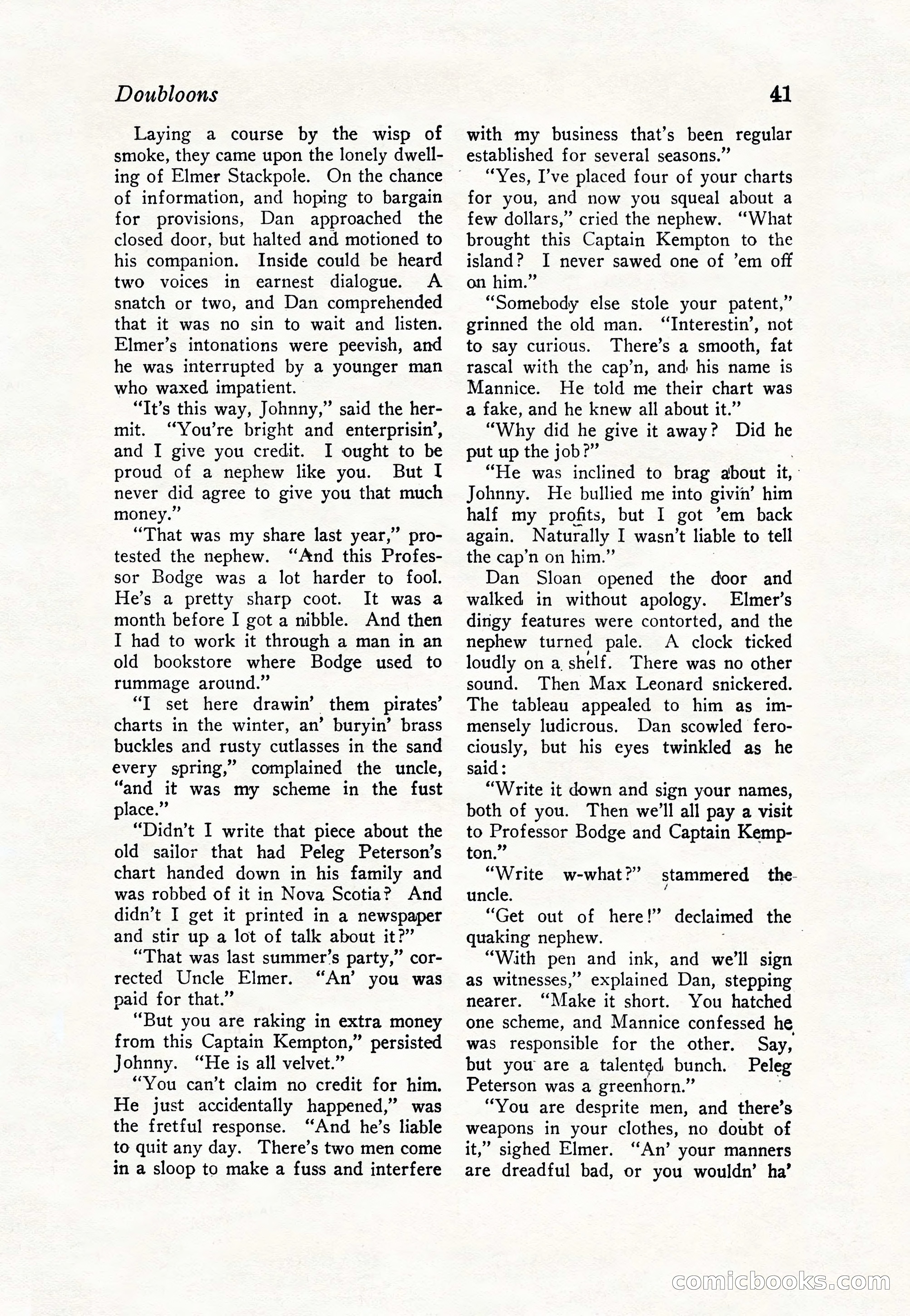 Sea Stories Magazine, January 5, 1923 — page 43 of 148