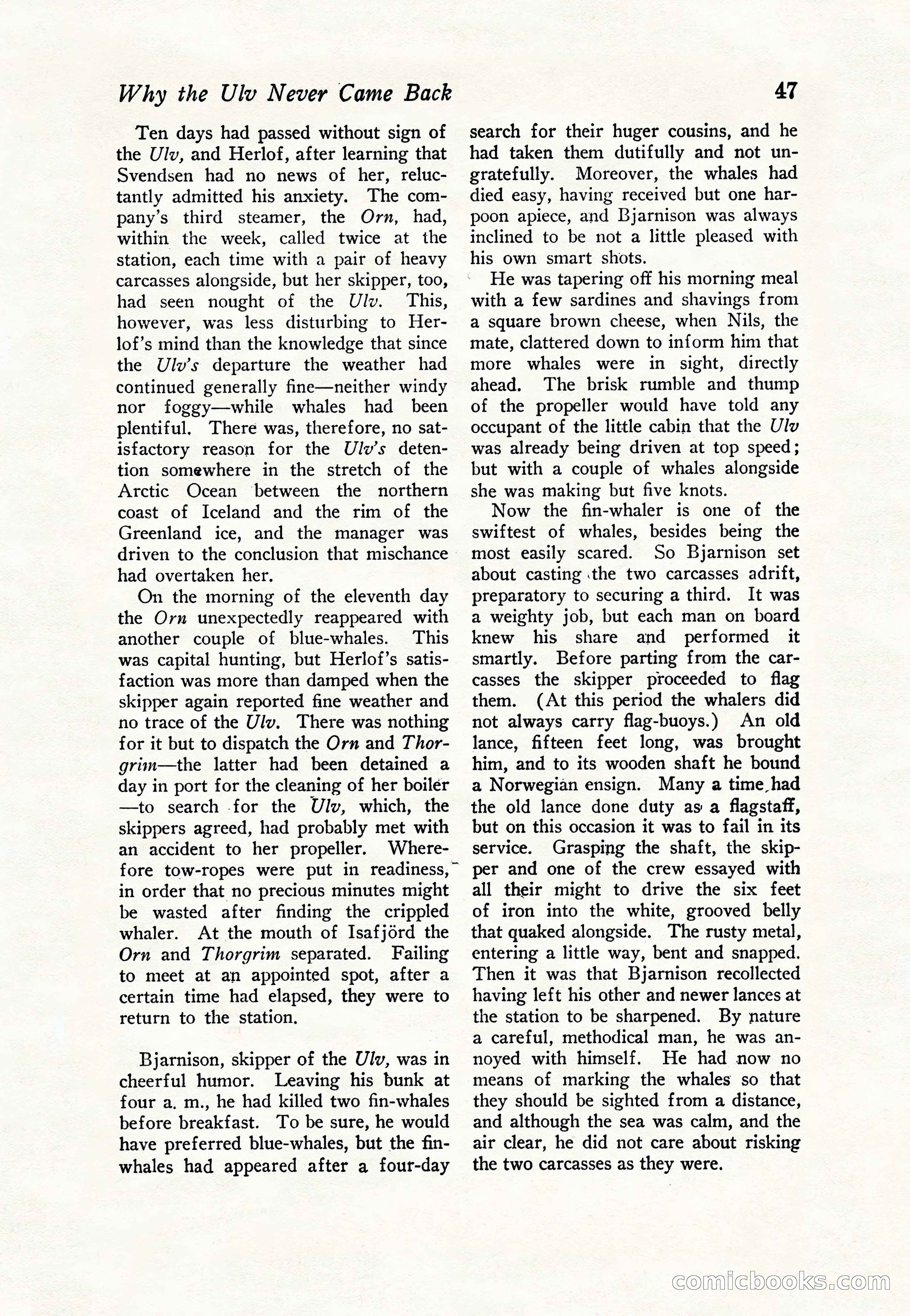 Sea Stories Magazine, January 5, 1923 — page 49 of 148
