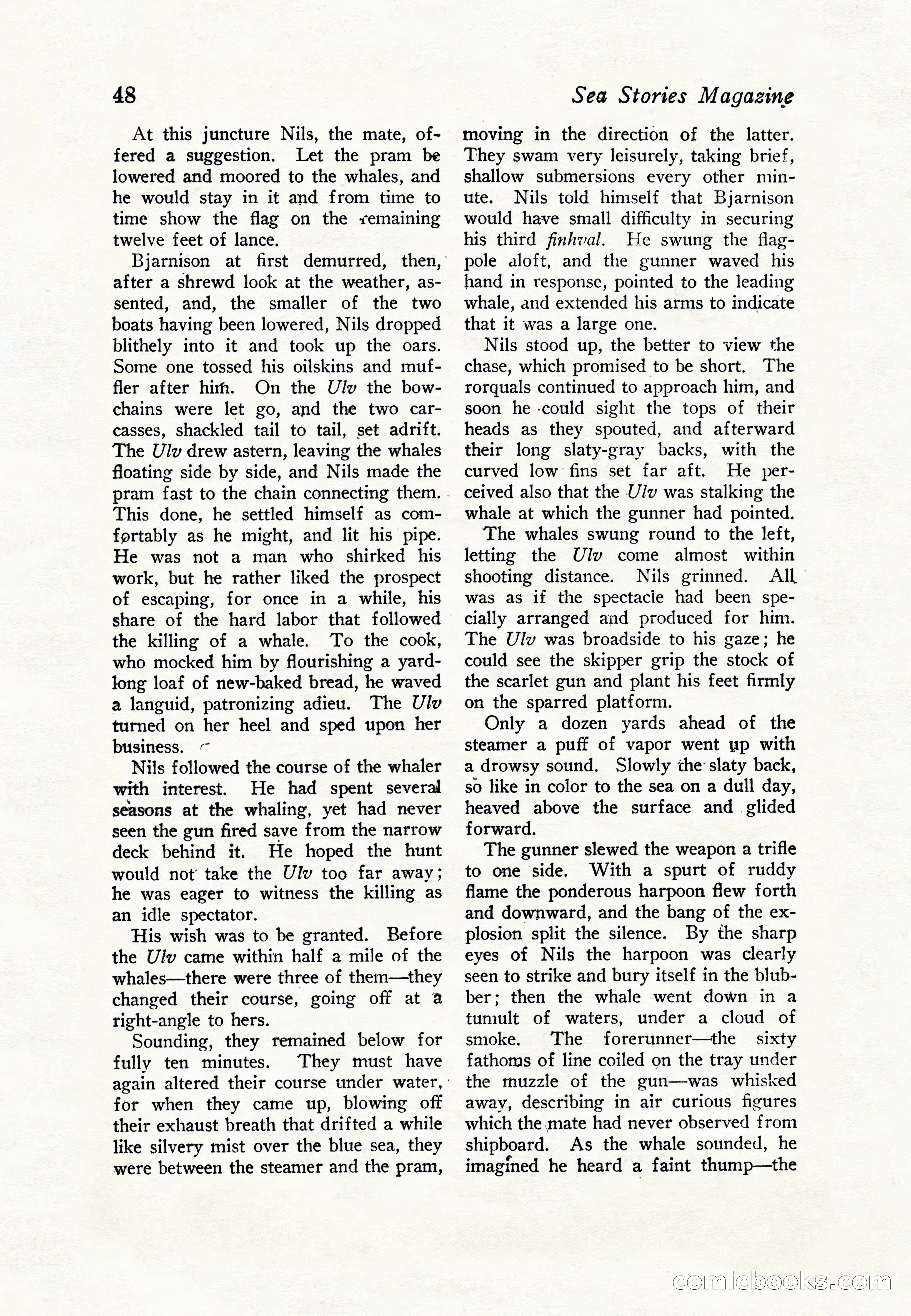 Sea Stories Magazine, January 5, 1923 — page 50 of 148