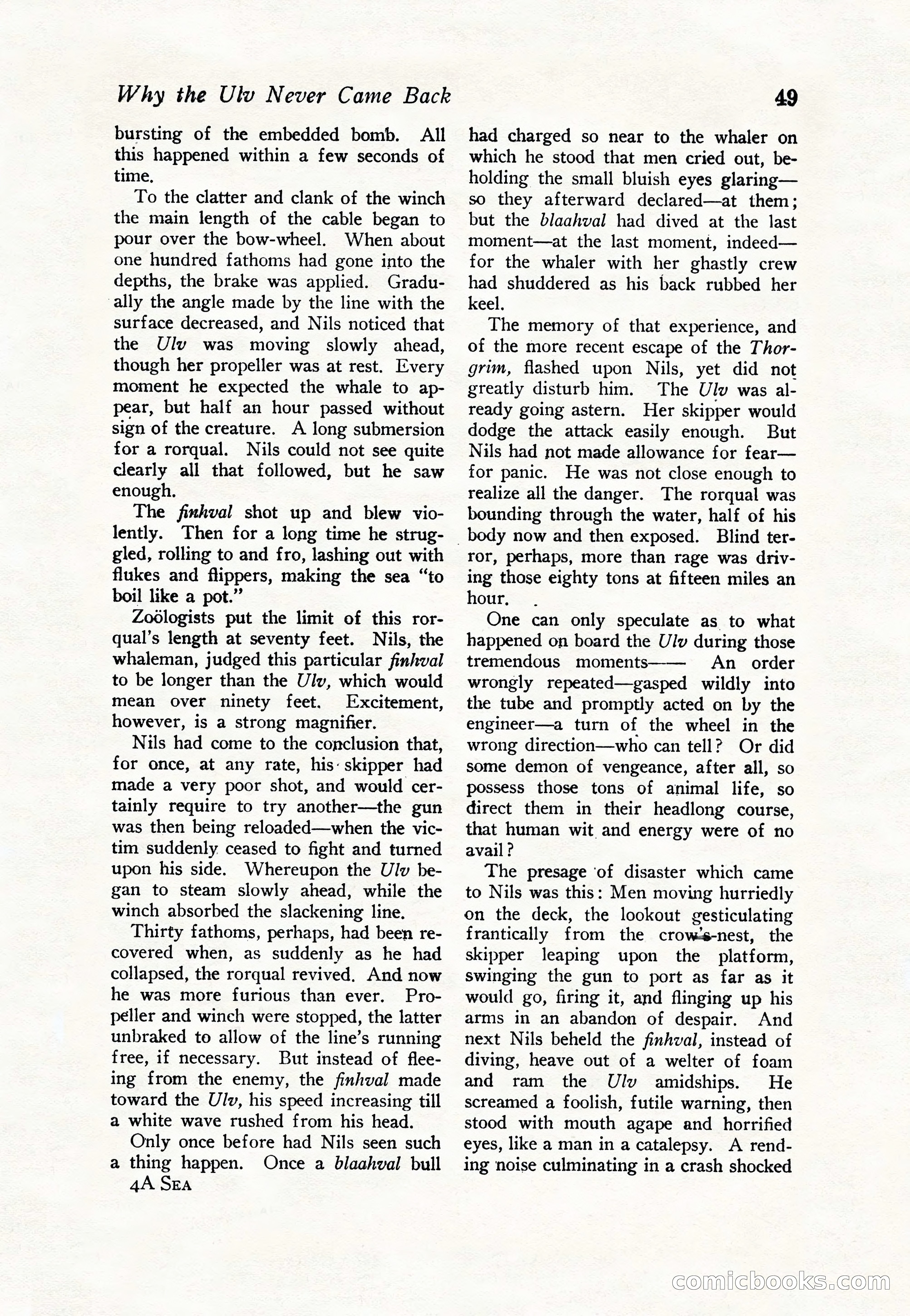 Sea Stories Magazine, January 5, 1923 — page 51 of 148