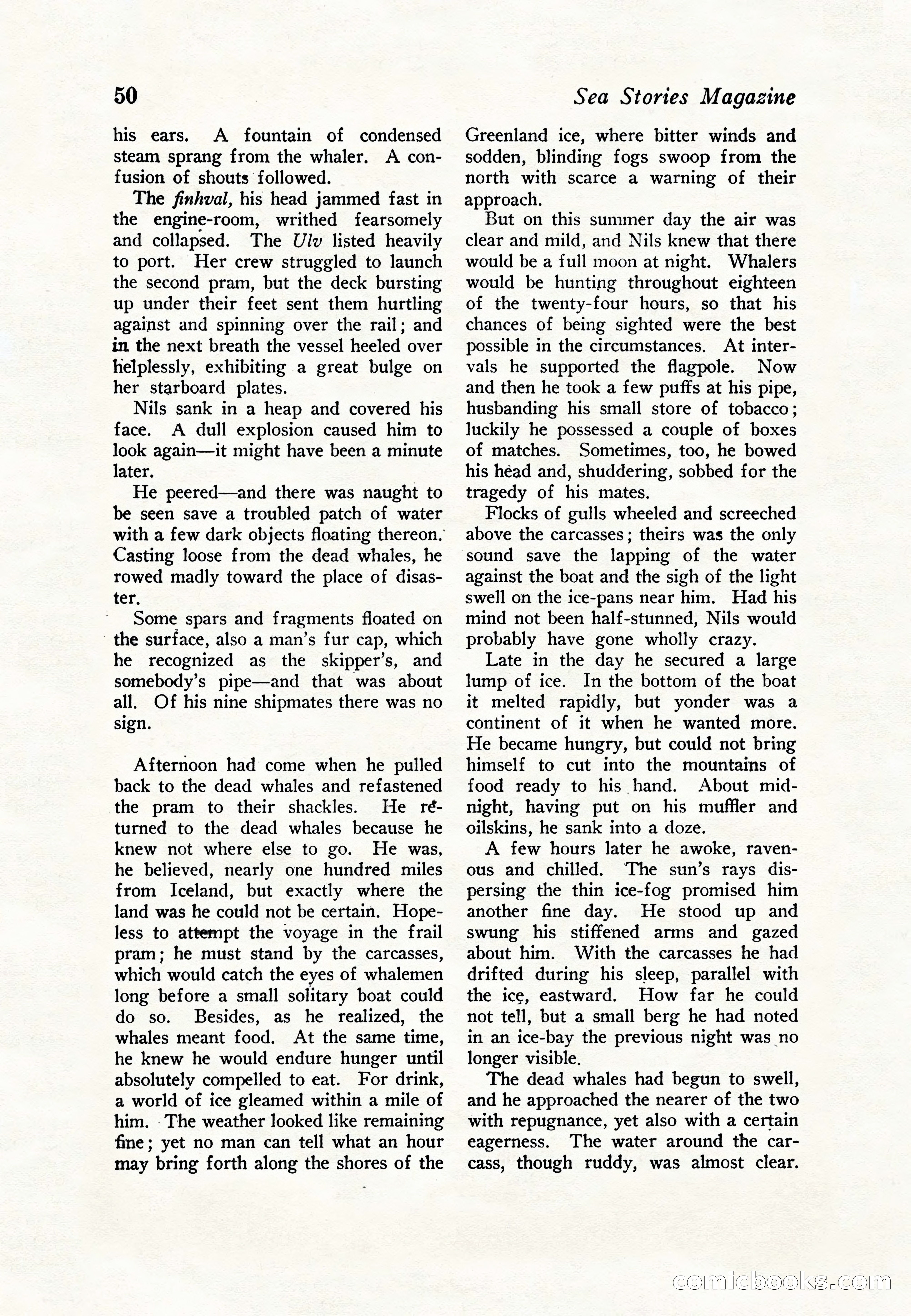 Sea Stories Magazine, January 5, 1923 — page 52 of 148