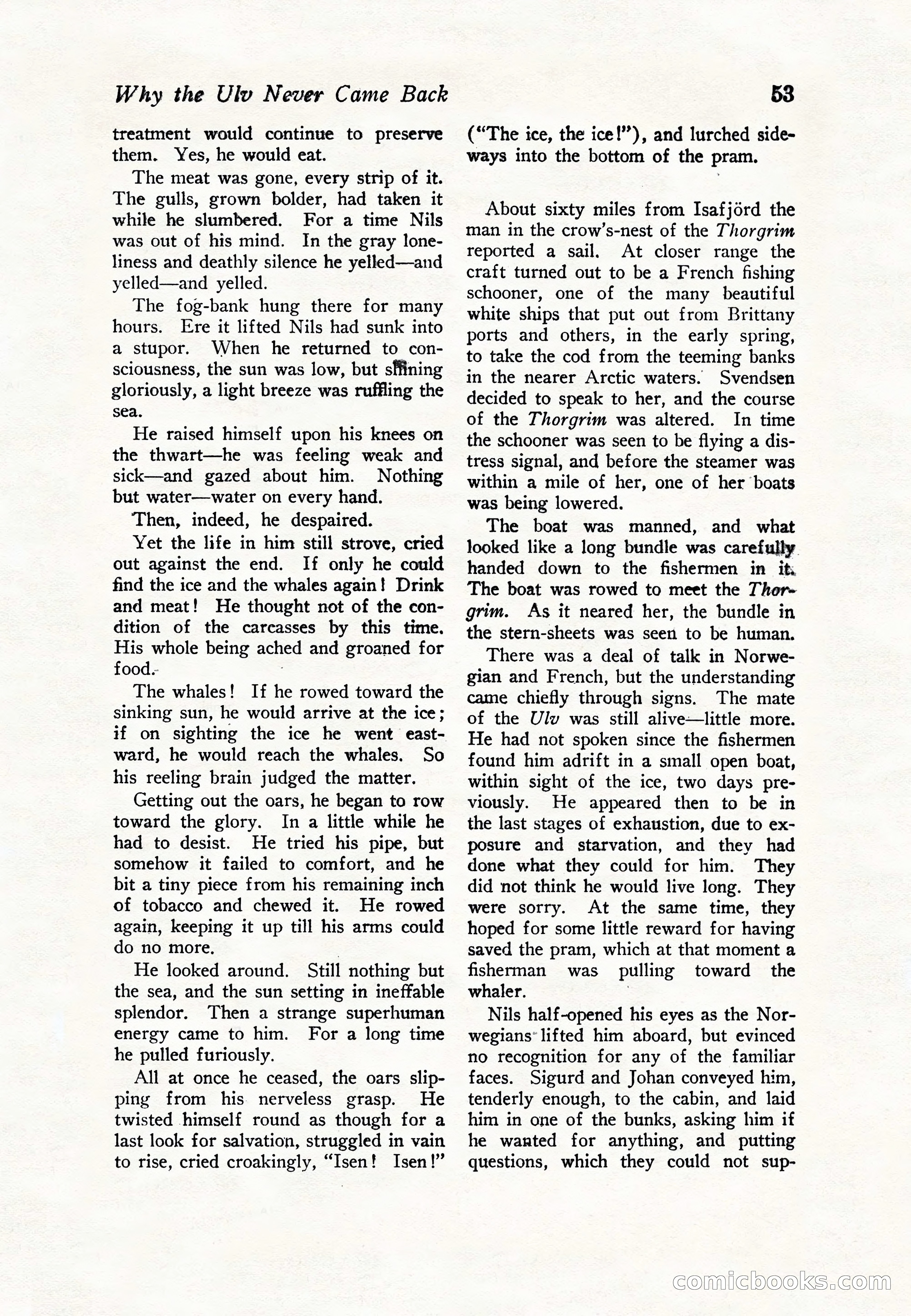 Sea Stories Magazine, January 5, 1923 — page 55 of 148