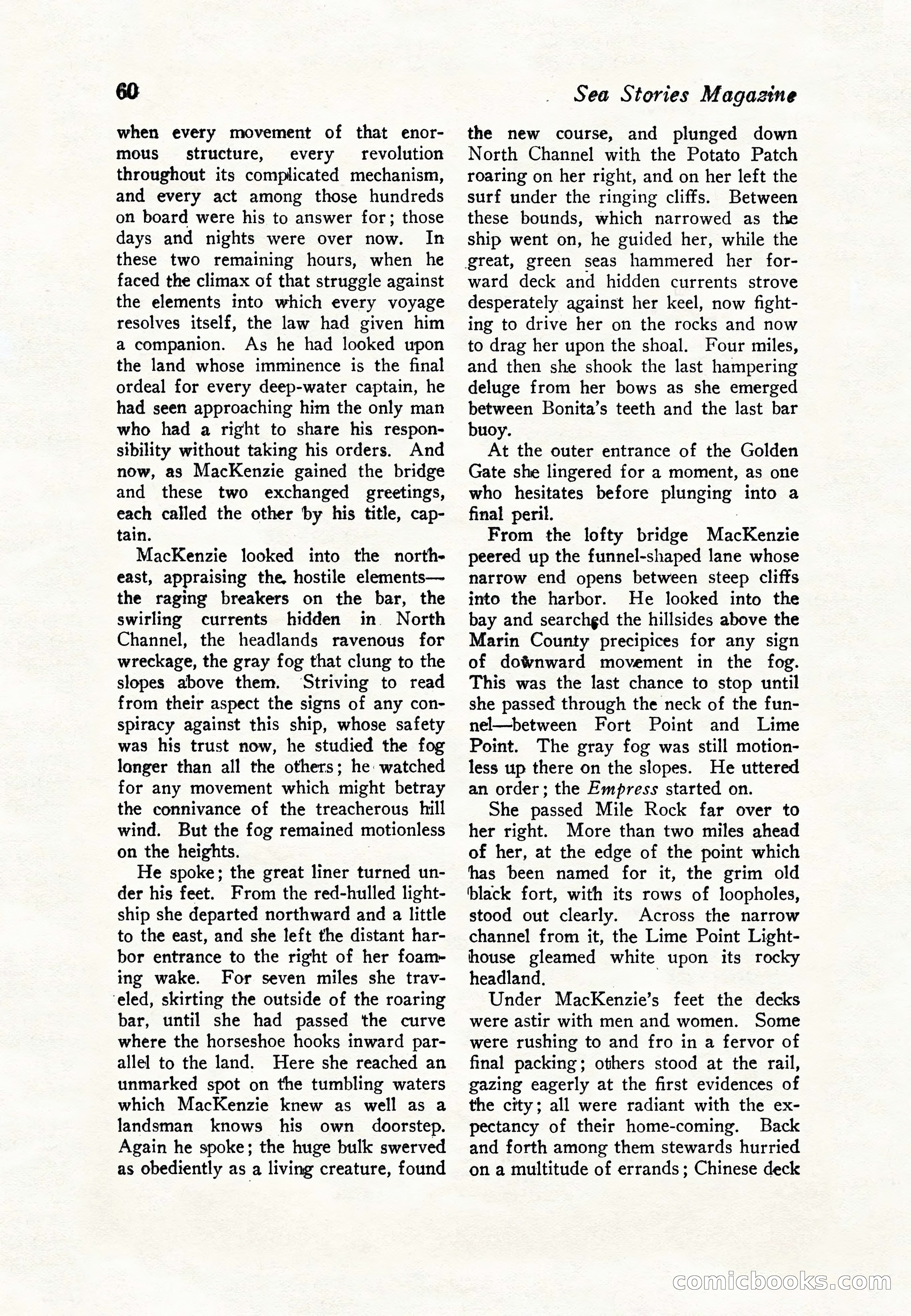 Sea Stories Magazine, January 5, 1923 — page 62 of 148