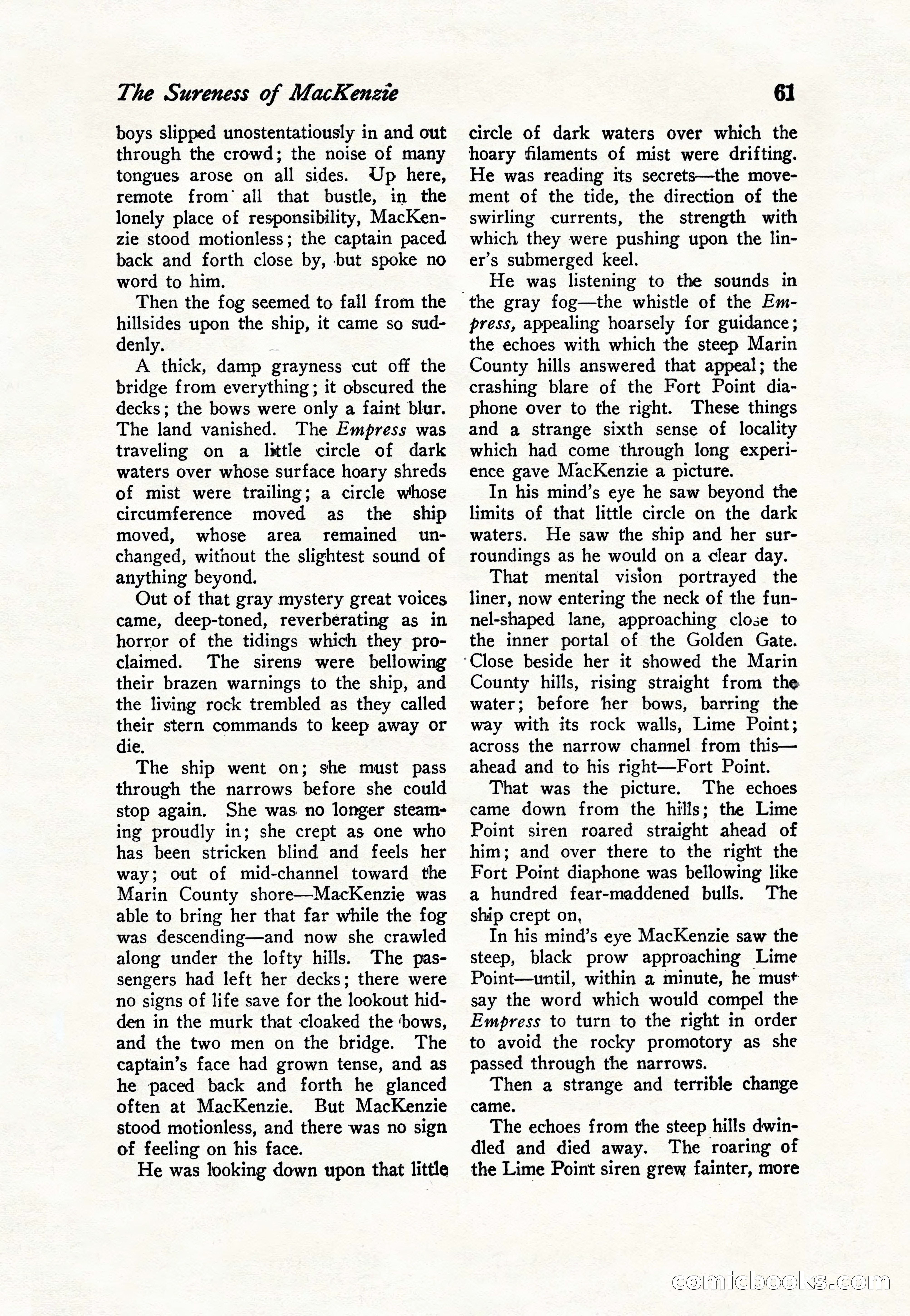 Sea Stories Magazine, January 5, 1923 — page 63 of 148