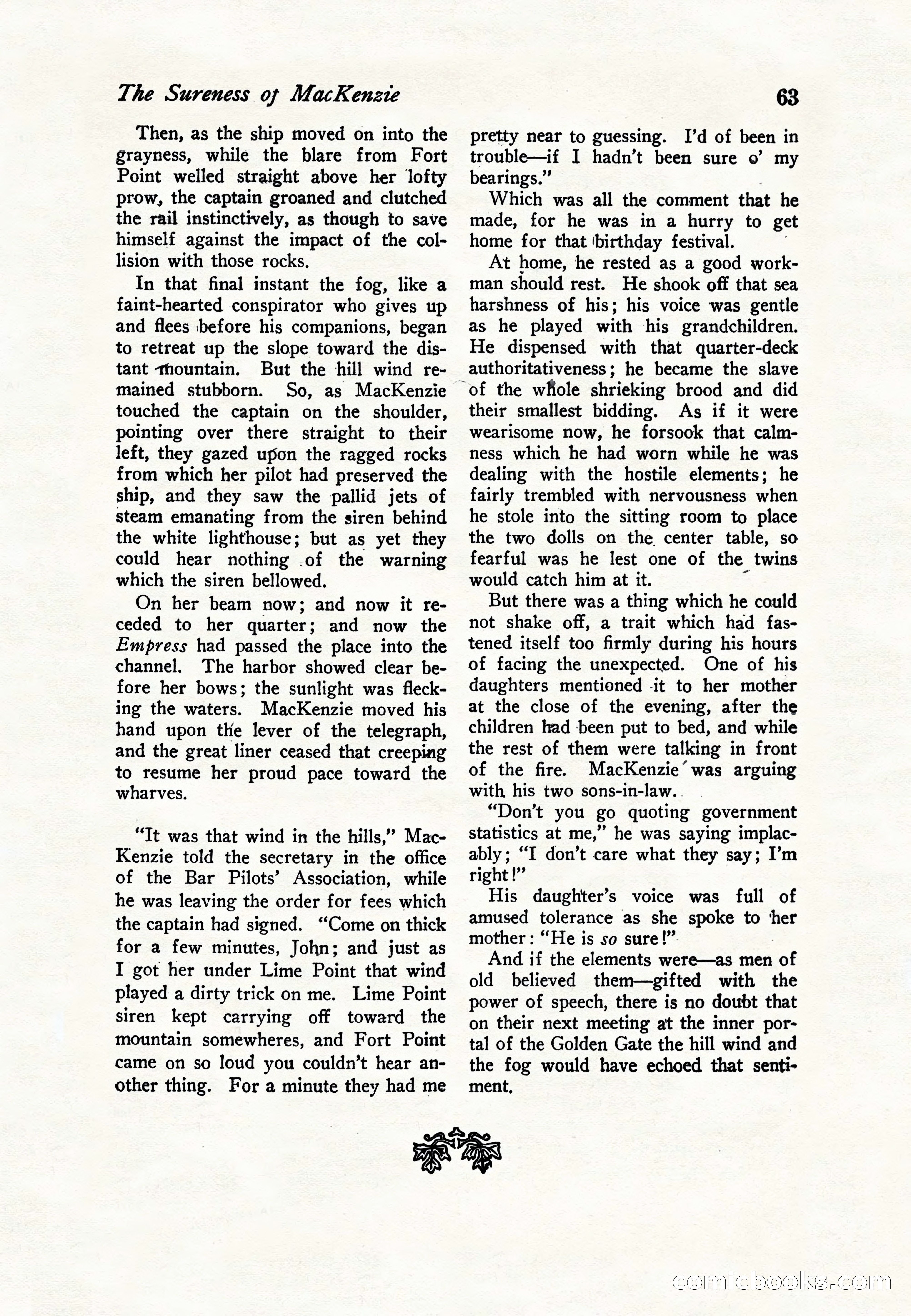 Sea Stories Magazine, January 5, 1923 — page 65 of 148
