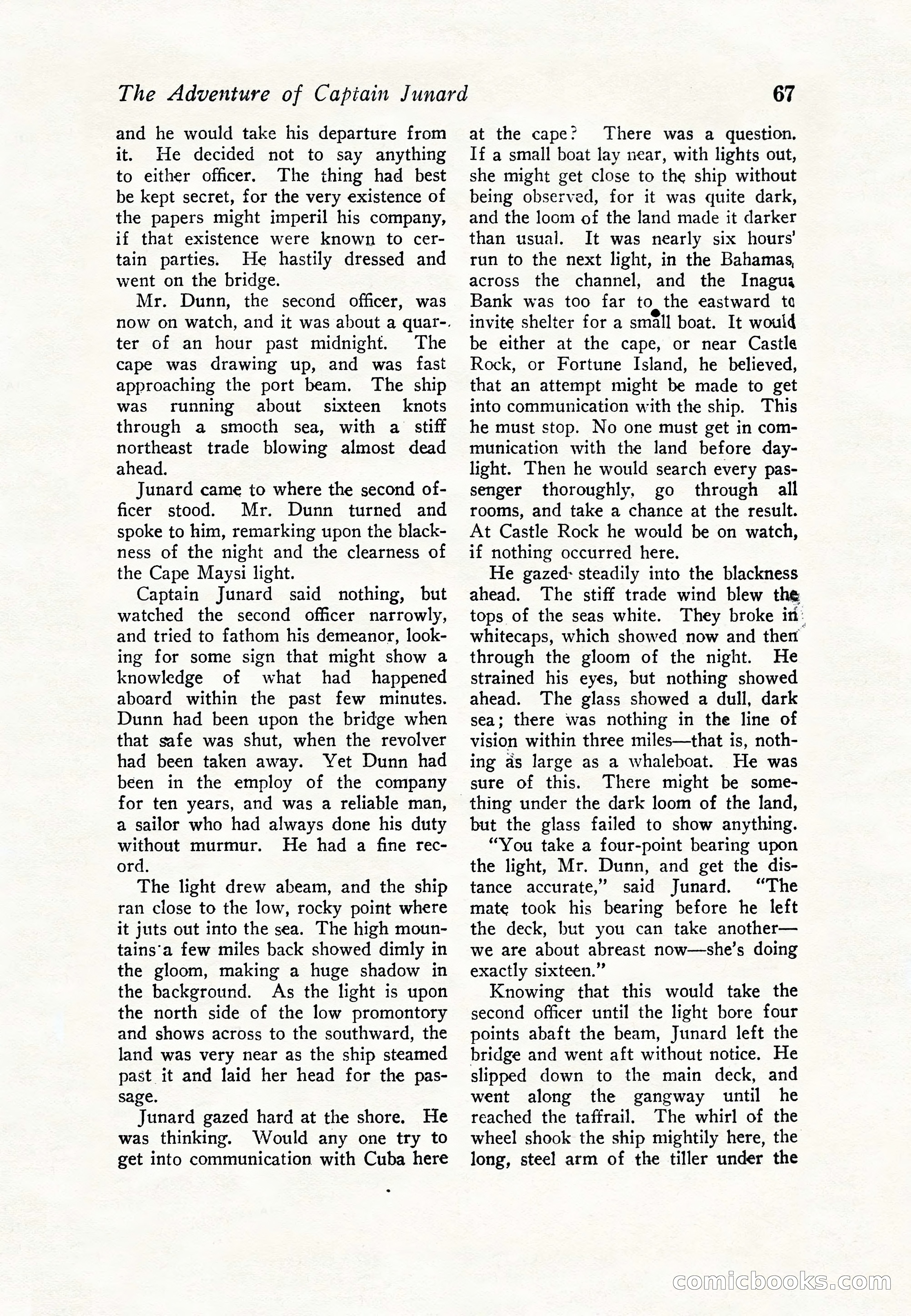 Sea Stories Magazine, January 5, 1923 — page 69 of 148