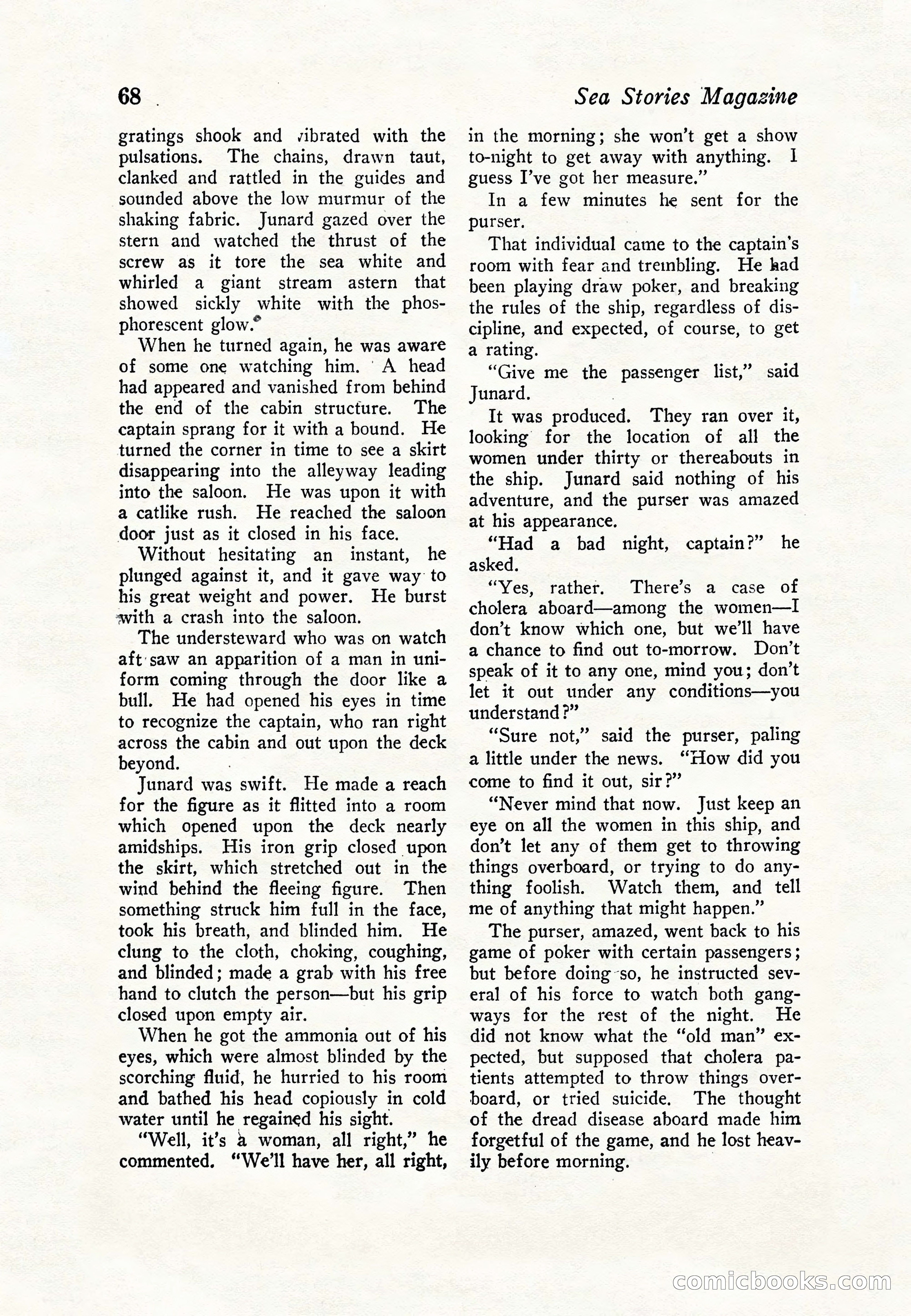 Sea Stories Magazine, January 5, 1923 — page 70 of 148