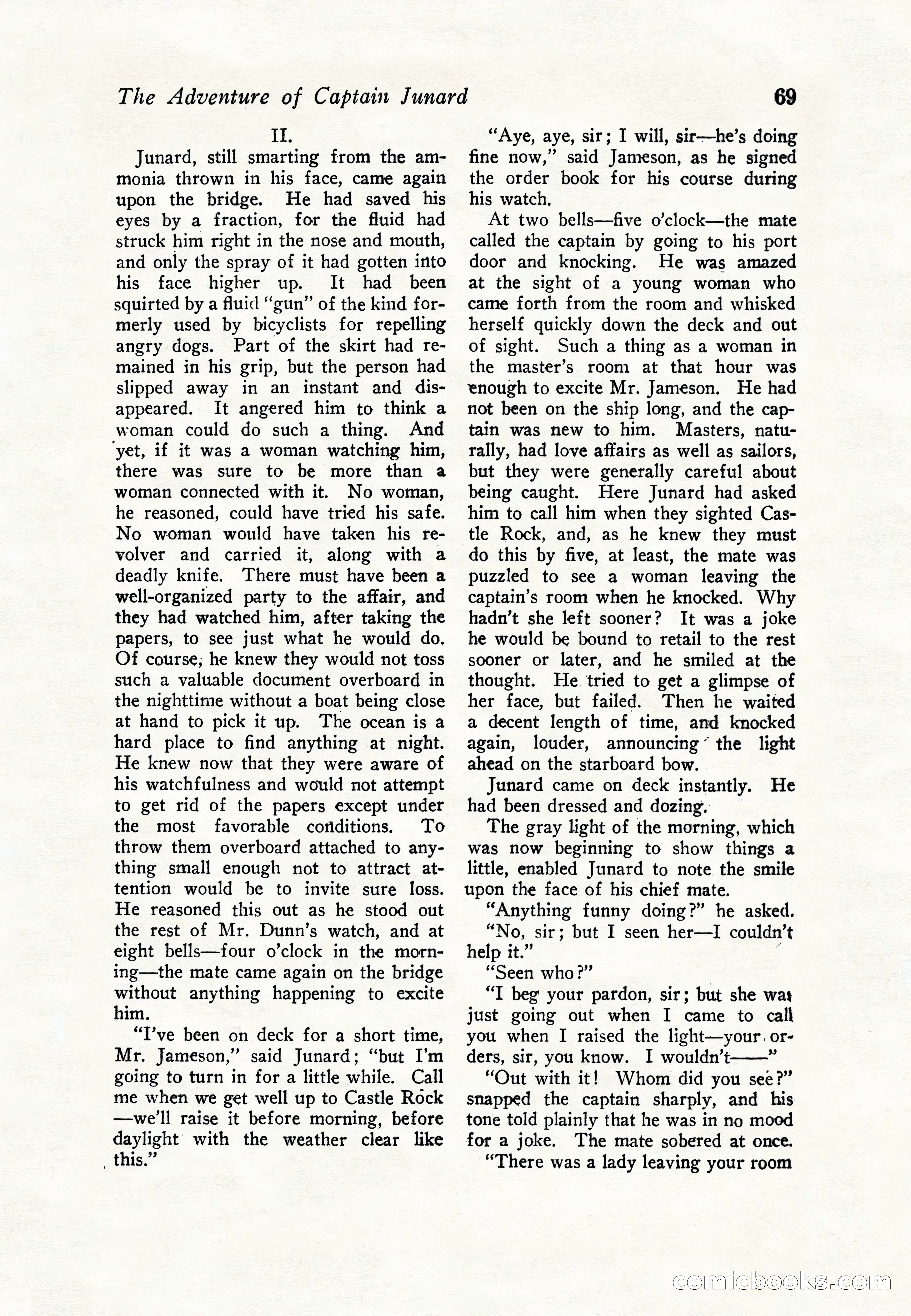 Sea Stories Magazine, January 5, 1923 — page 71 of 148