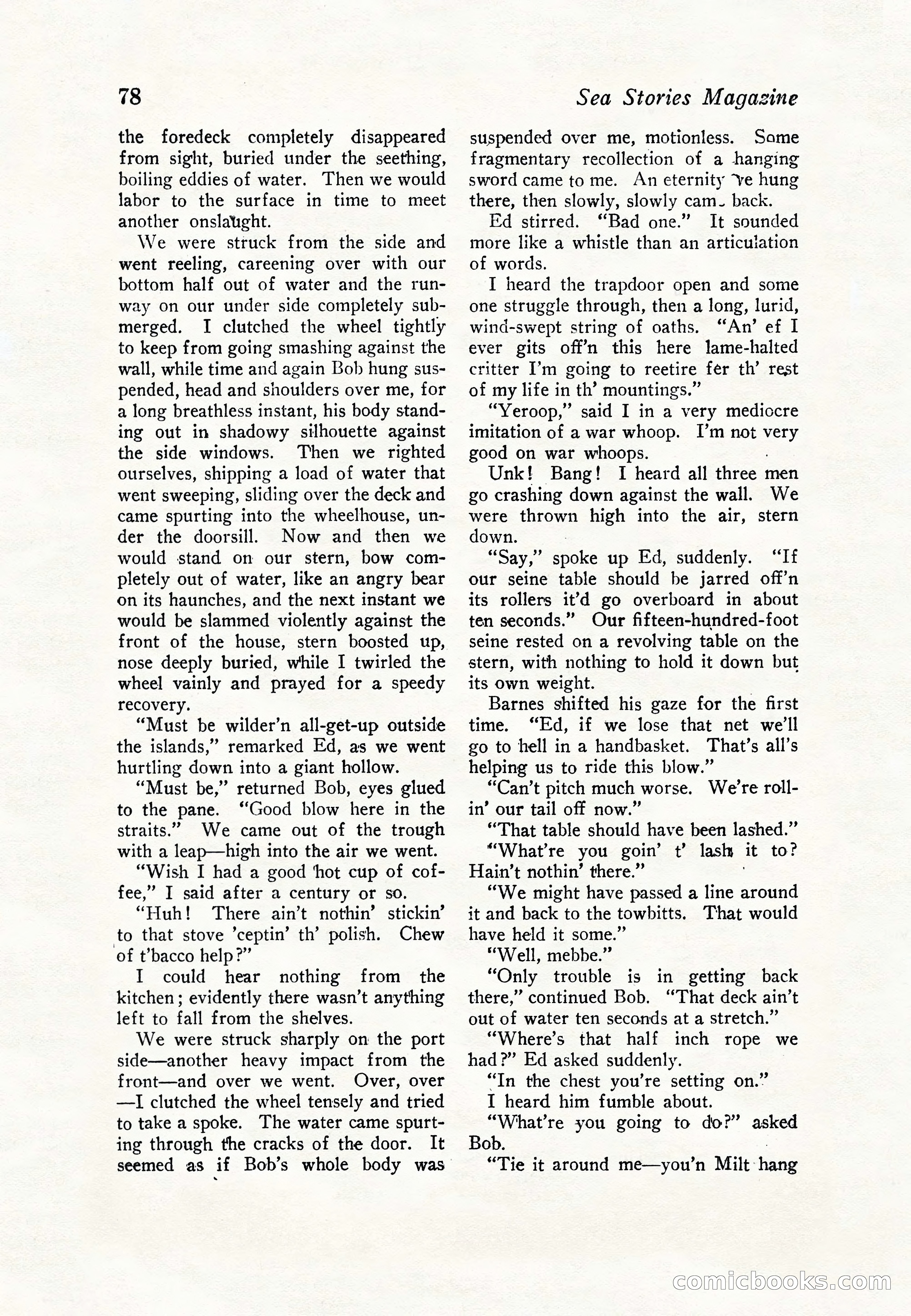 Sea Stories Magazine, January 5, 1923 — page 80 of 148