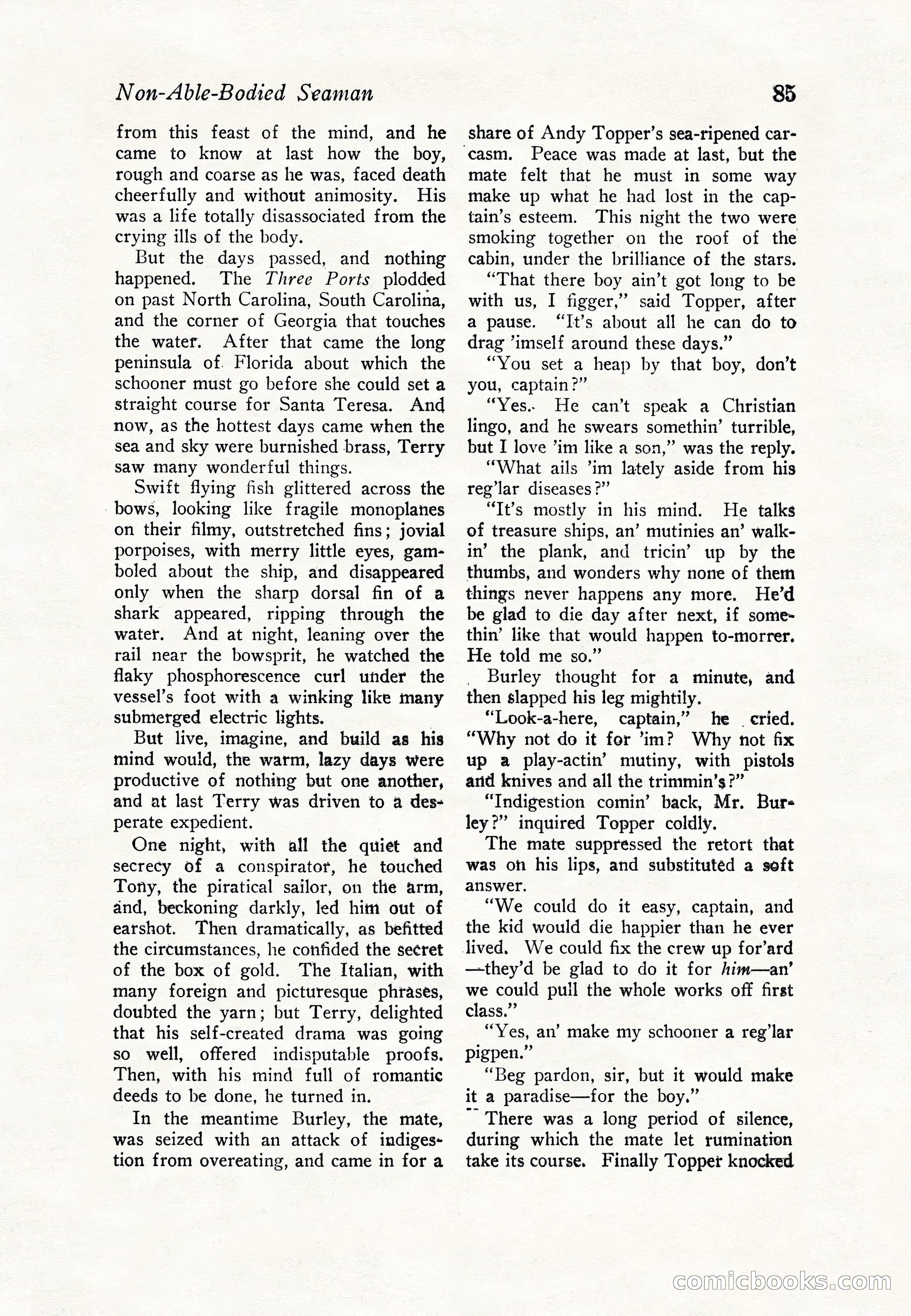 Sea Stories Magazine, January 5, 1923 — page 87 of 148