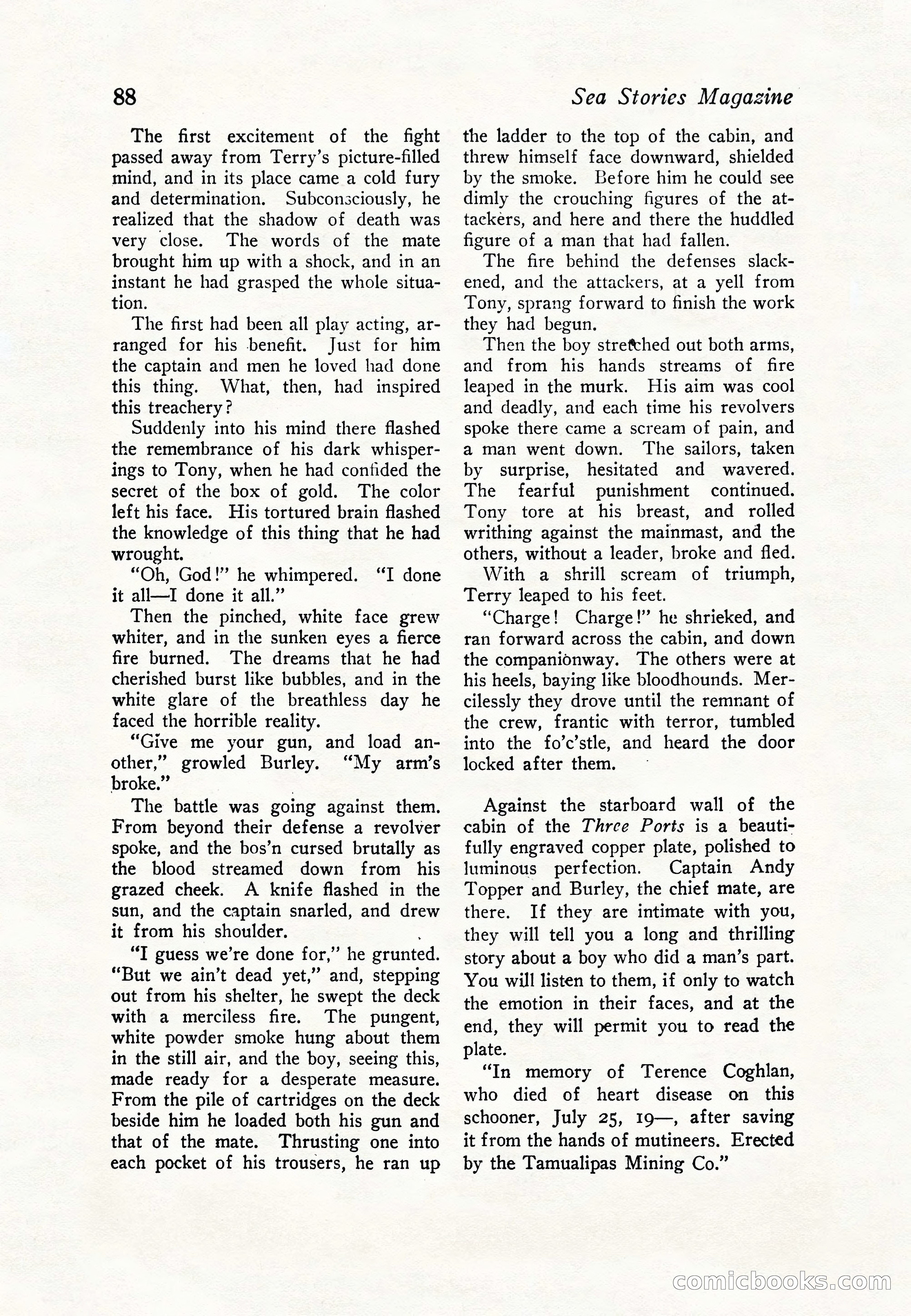 Sea Stories Magazine, January 5, 1923 — page 90 of 148