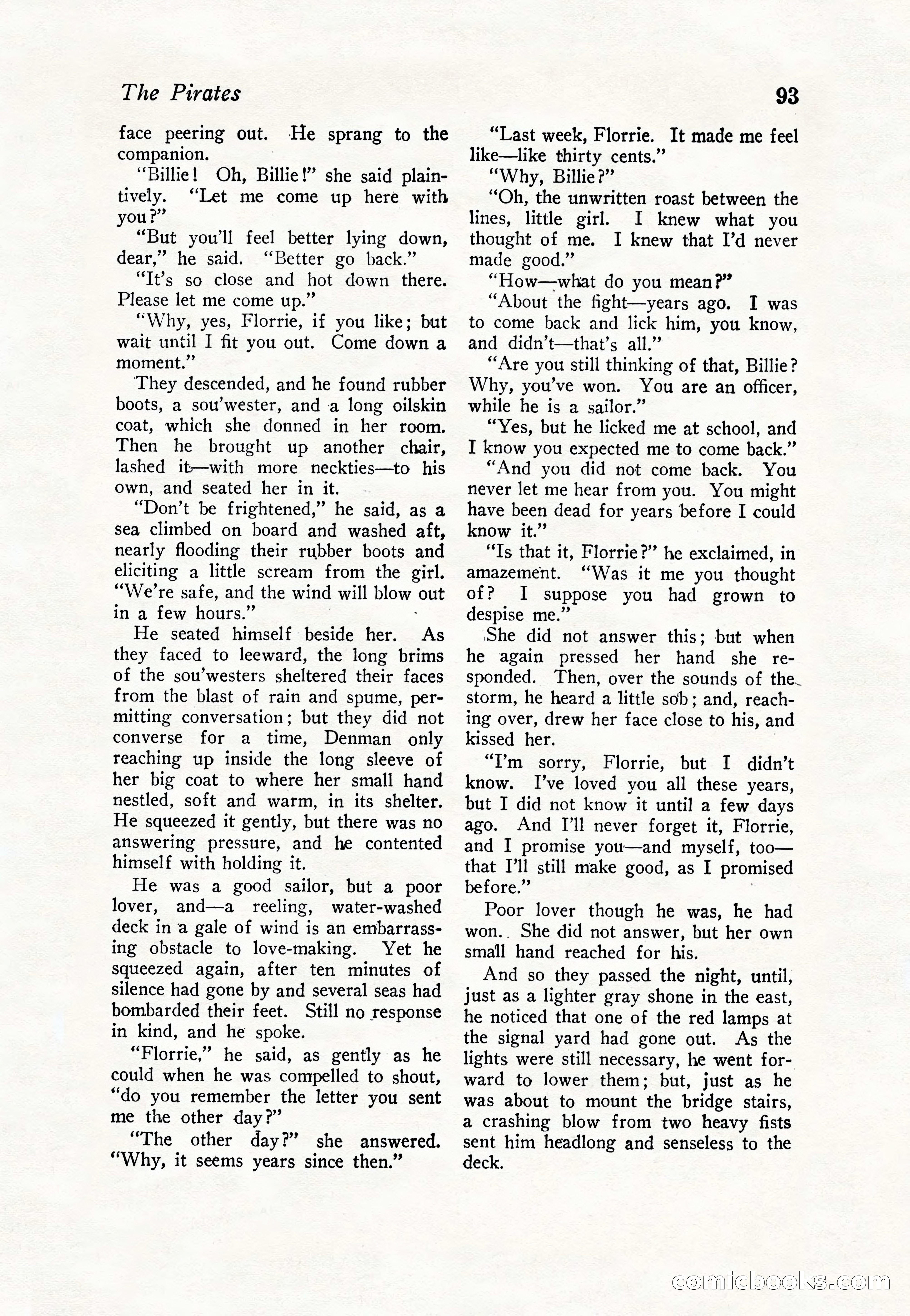 Sea Stories Magazine, January 5, 1923 — page 95 of 148
