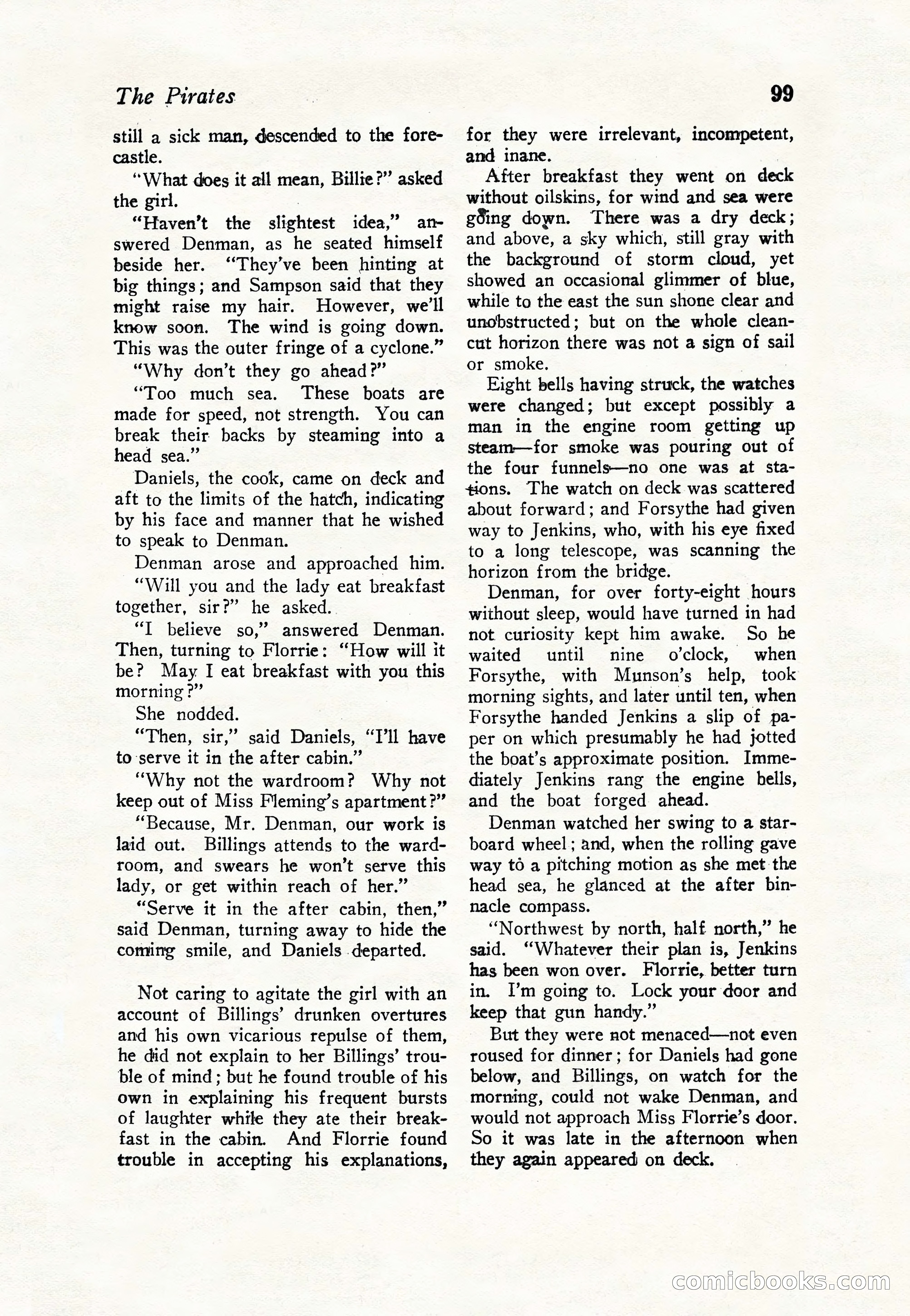Sea Stories Magazine, January 5, 1923 — page 101 of 148