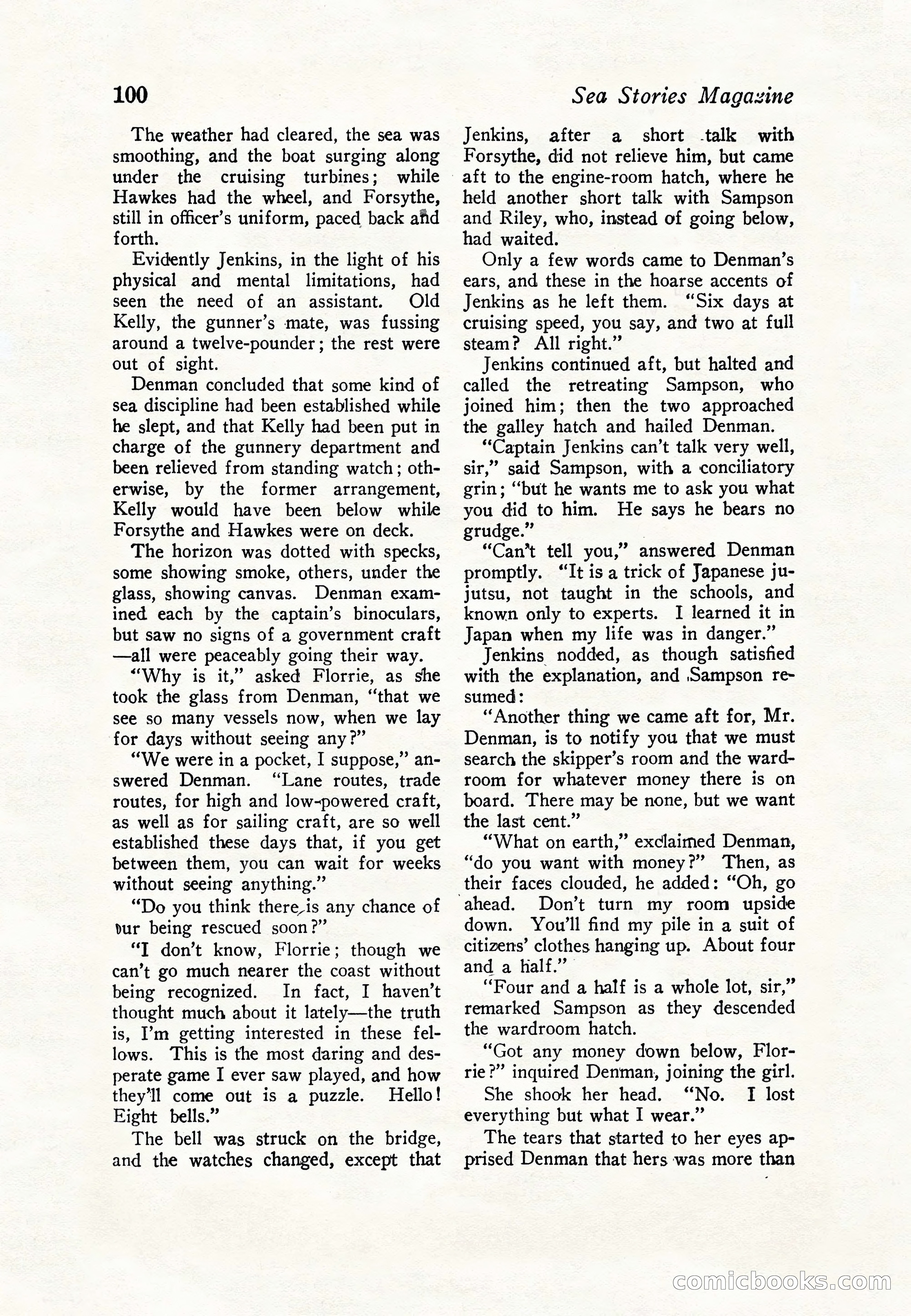 Sea Stories Magazine, January 5, 1923 — page 102 of 148