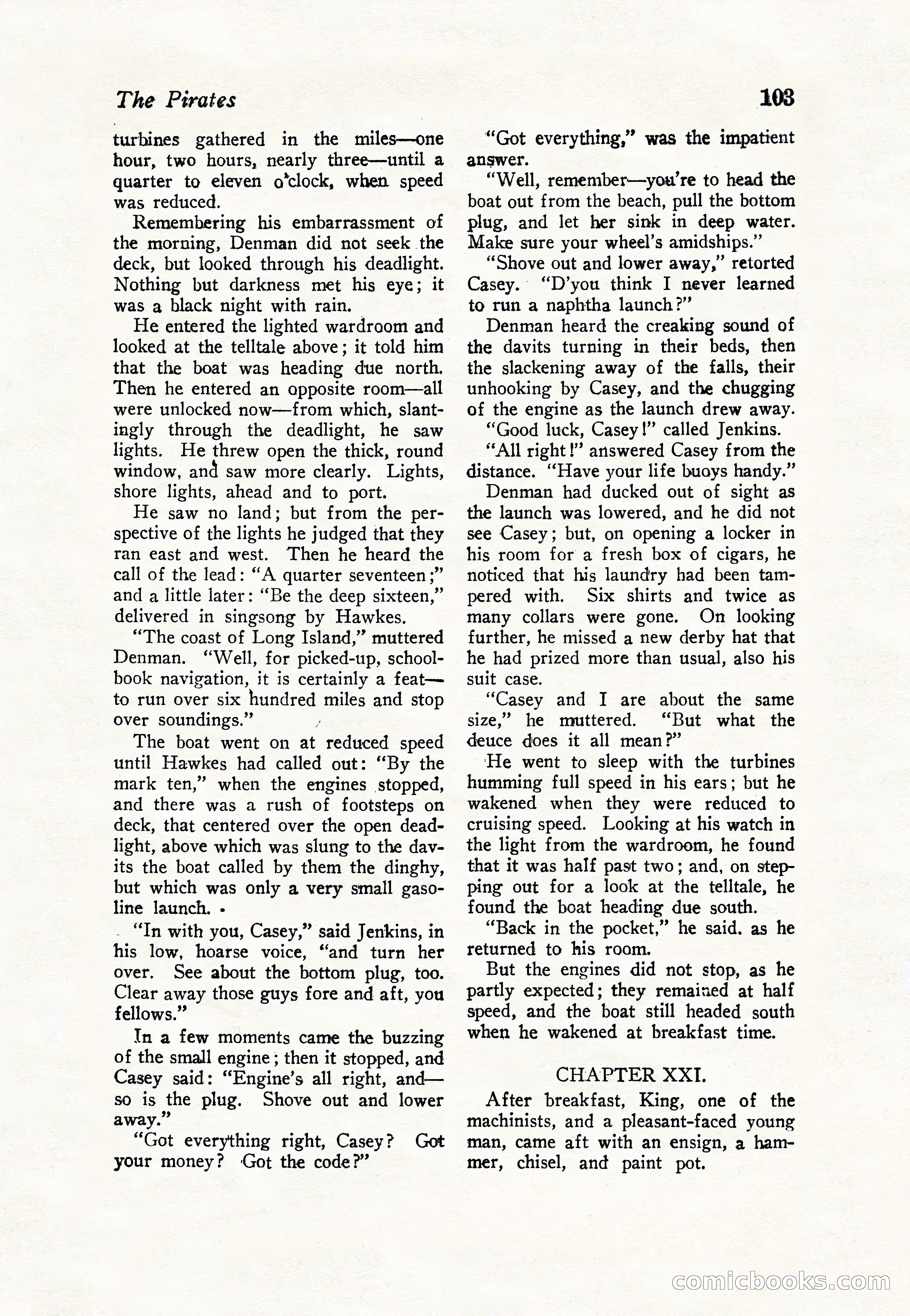 Sea Stories Magazine, January 5, 1923 — page 105 of 148