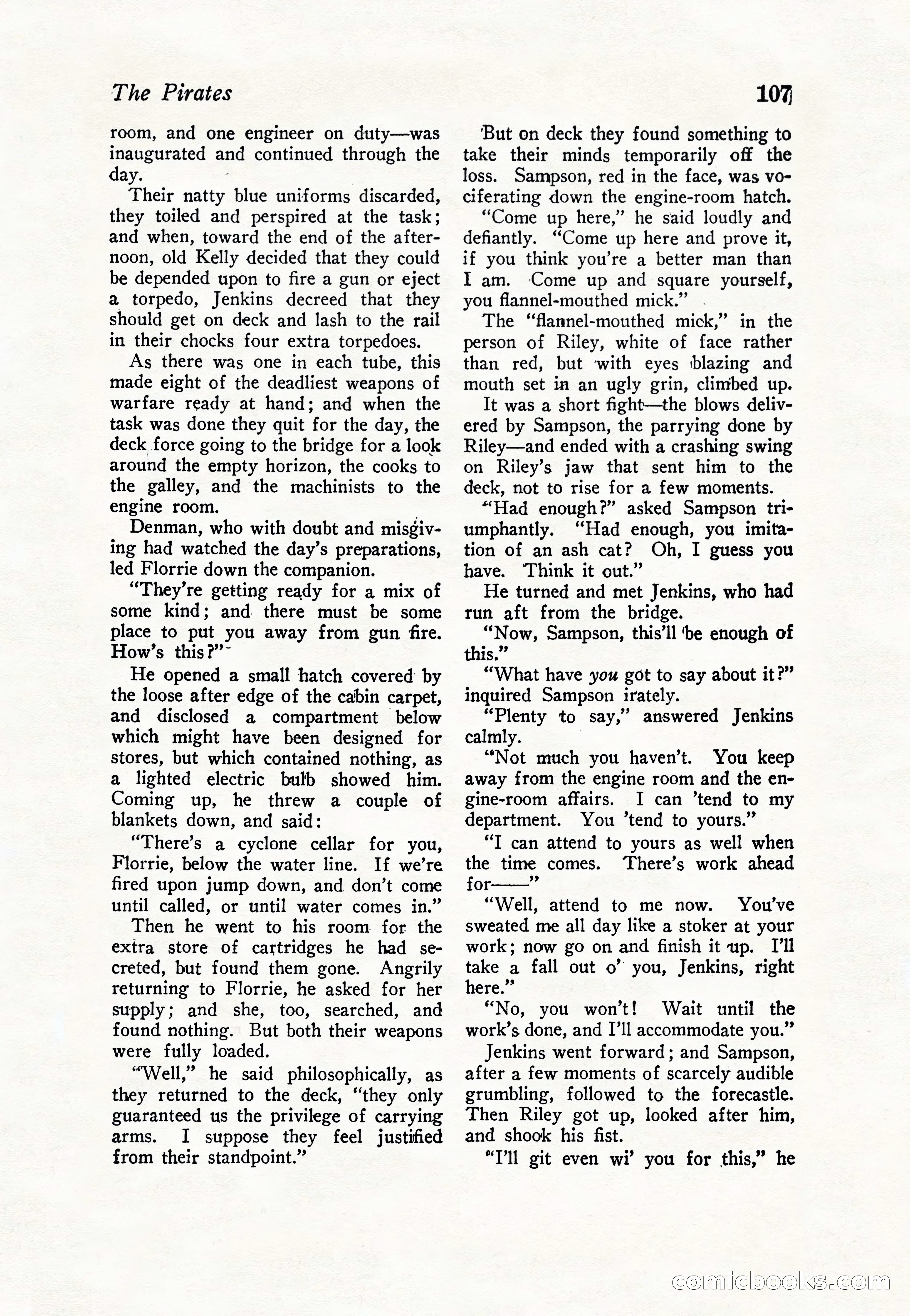 Sea Stories Magazine, January 5, 1923 — page 109 of 148