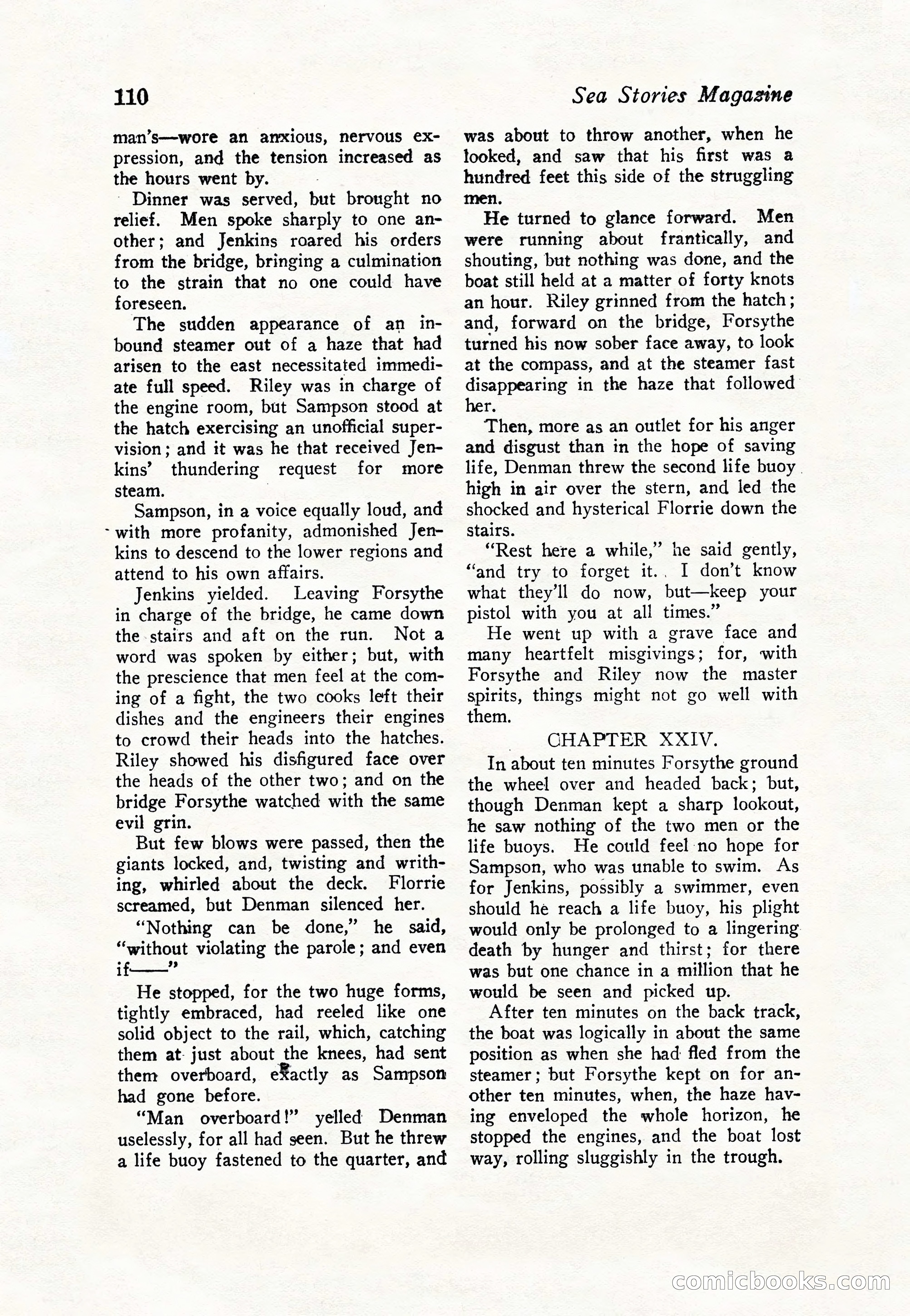 Sea Stories Magazine, January 5, 1923 — page 112 of 148
