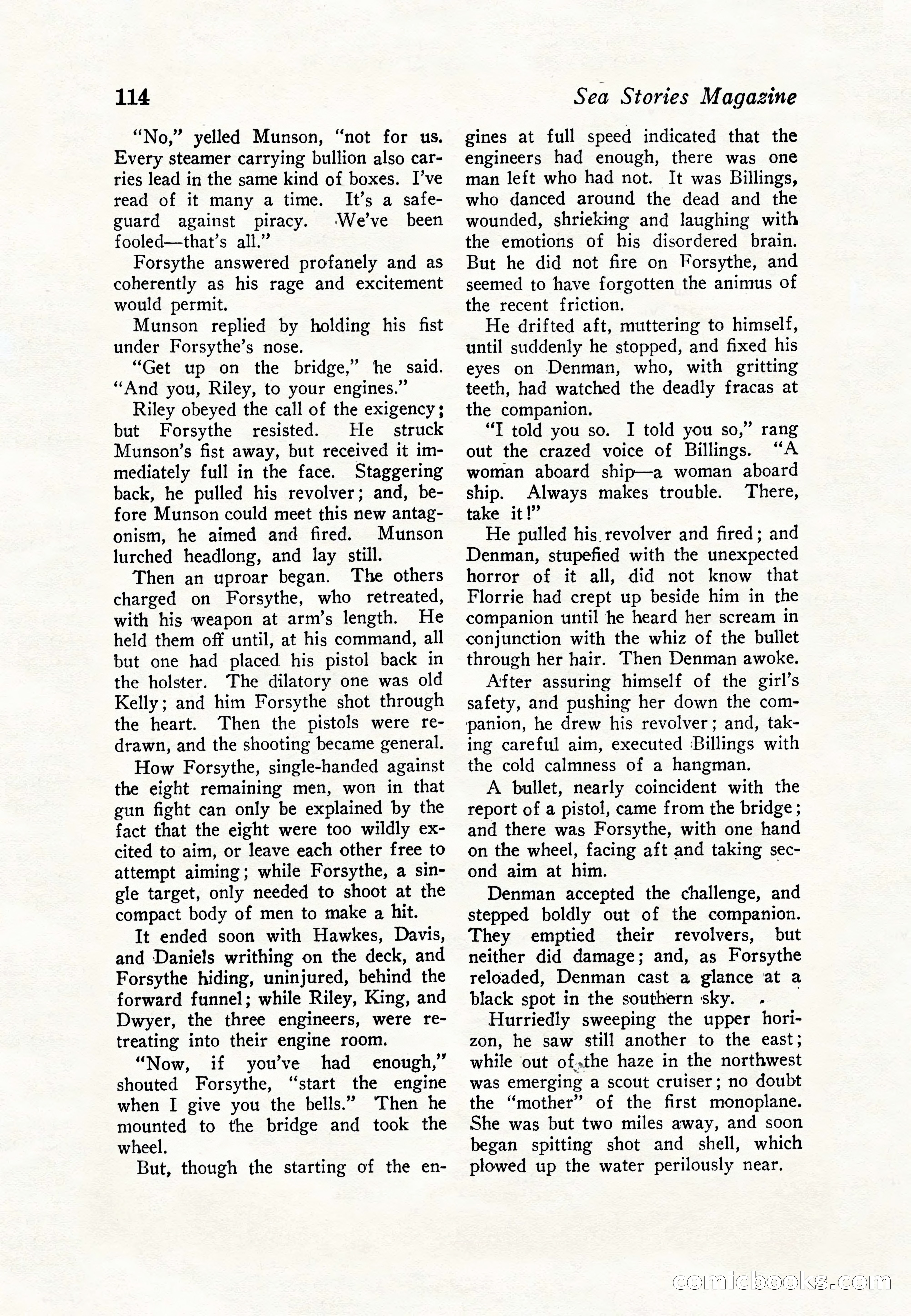 Sea Stories Magazine, January 5, 1923 — page 116 of 148