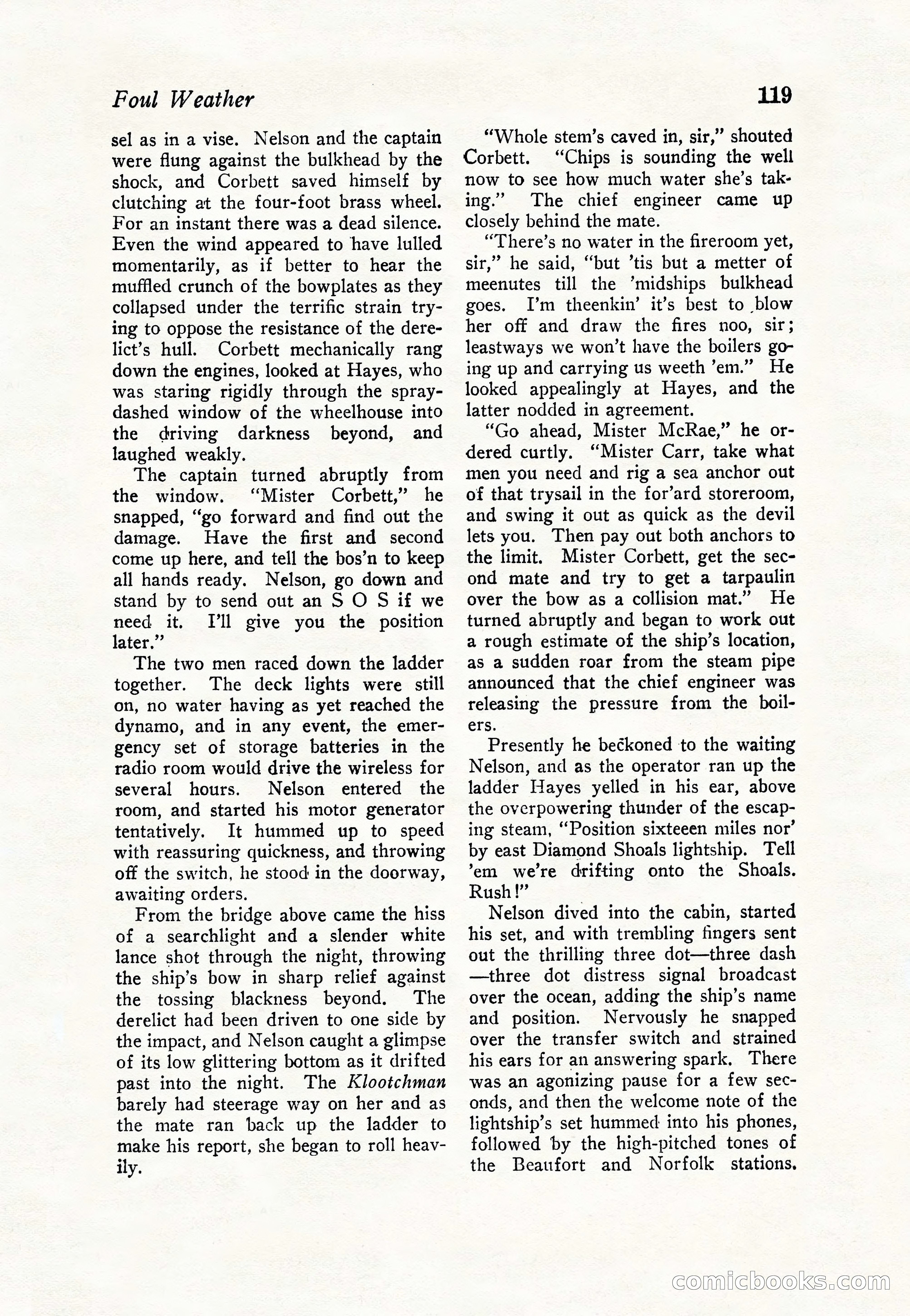 Sea Stories Magazine, January 5, 1923 — page 121 of 148