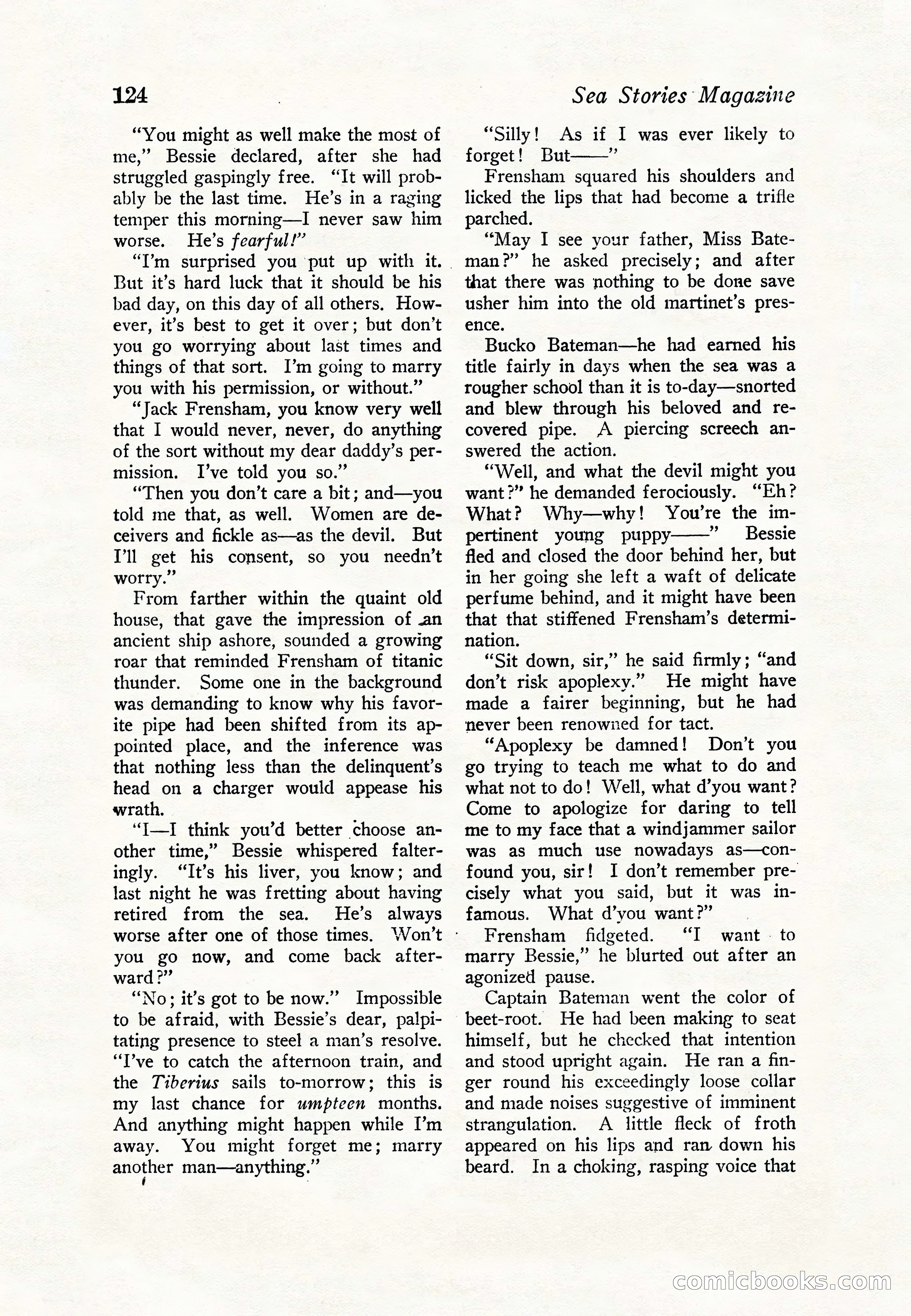 Sea Stories Magazine, January 5, 1923 — page 126 of 148