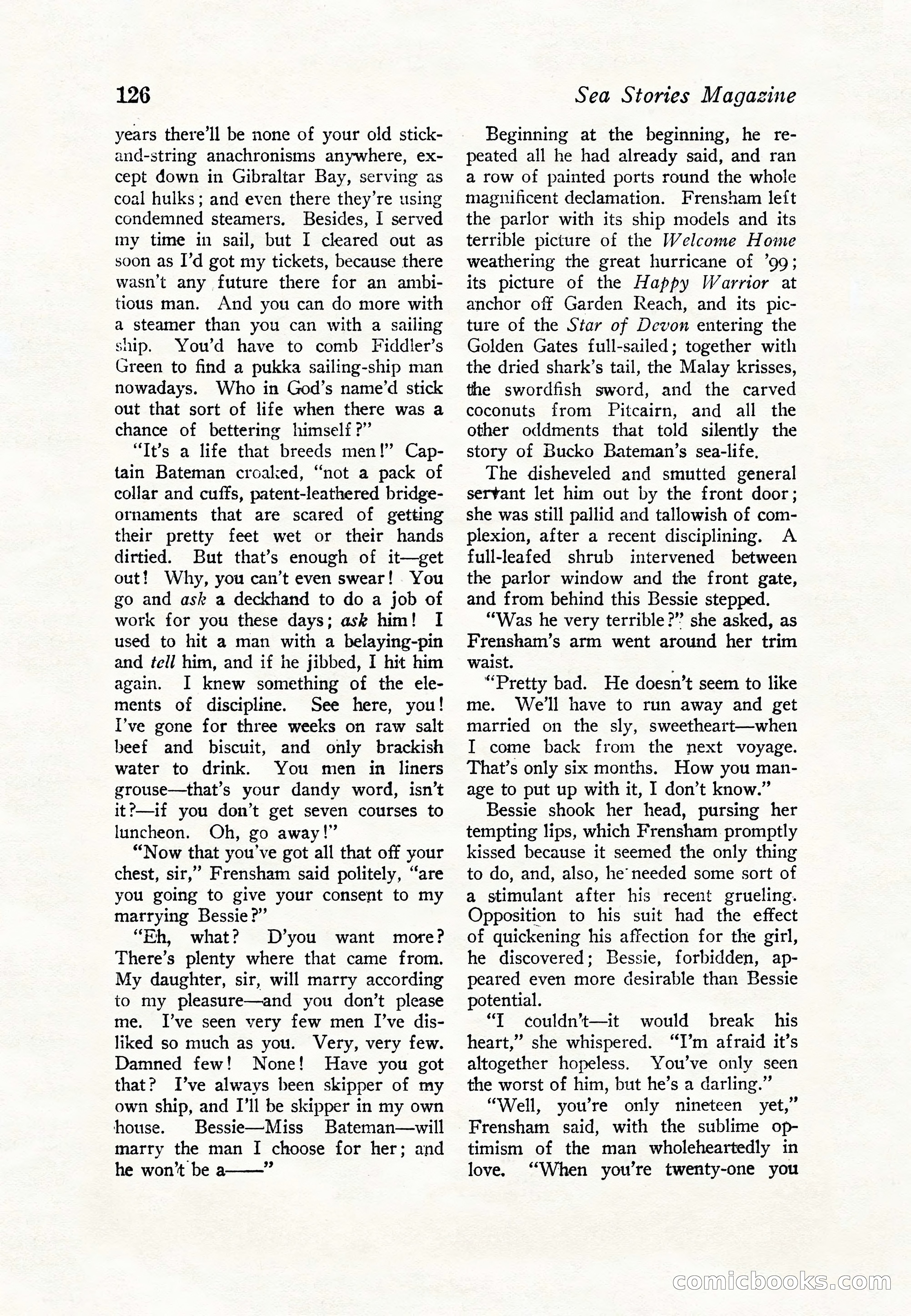 Sea Stories Magazine, January 5, 1923 — page 128 of 148