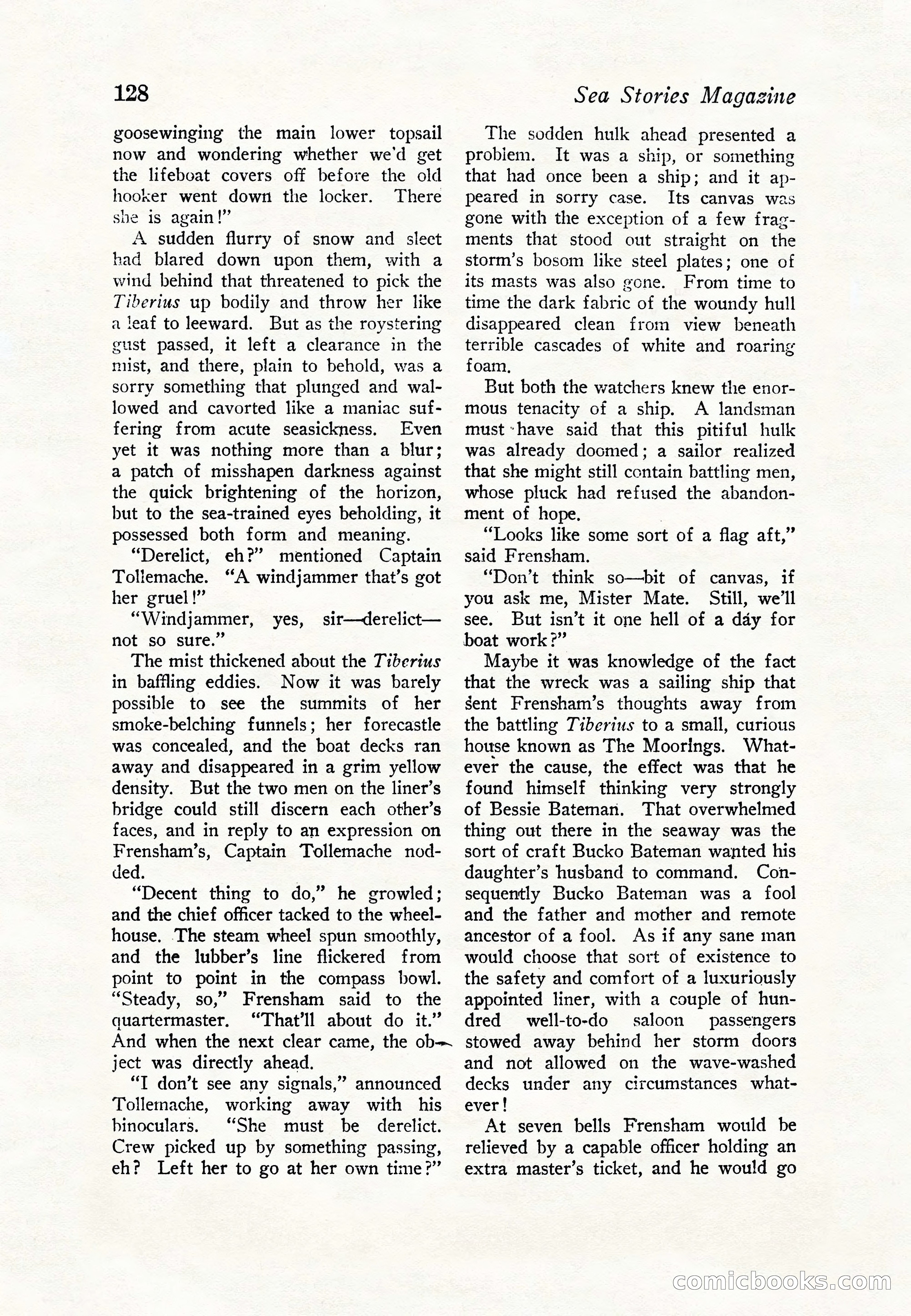 Sea Stories Magazine, January 5, 1923 — page 130 of 148