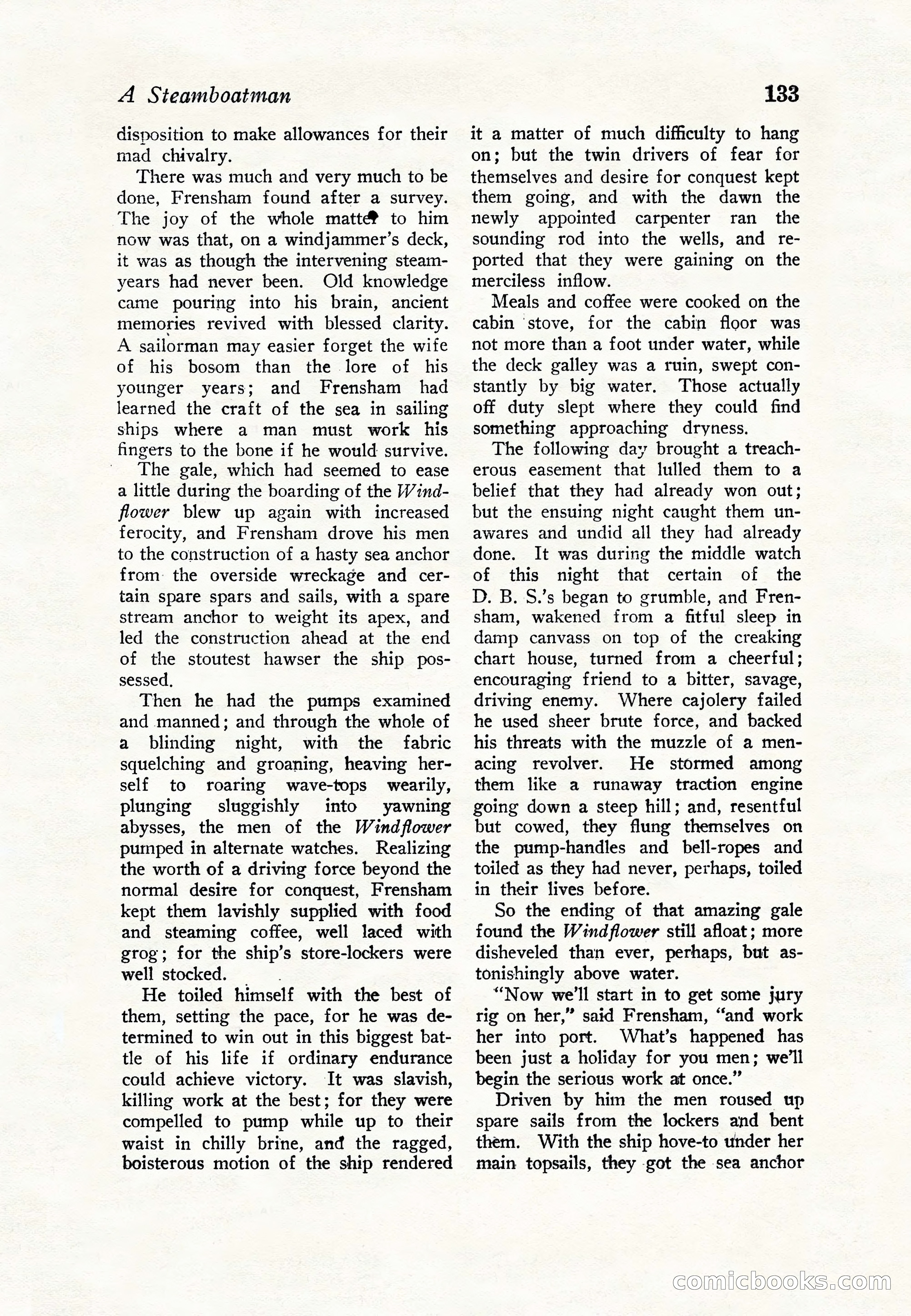 Sea Stories Magazine, January 5, 1923 — page 135 of 148
