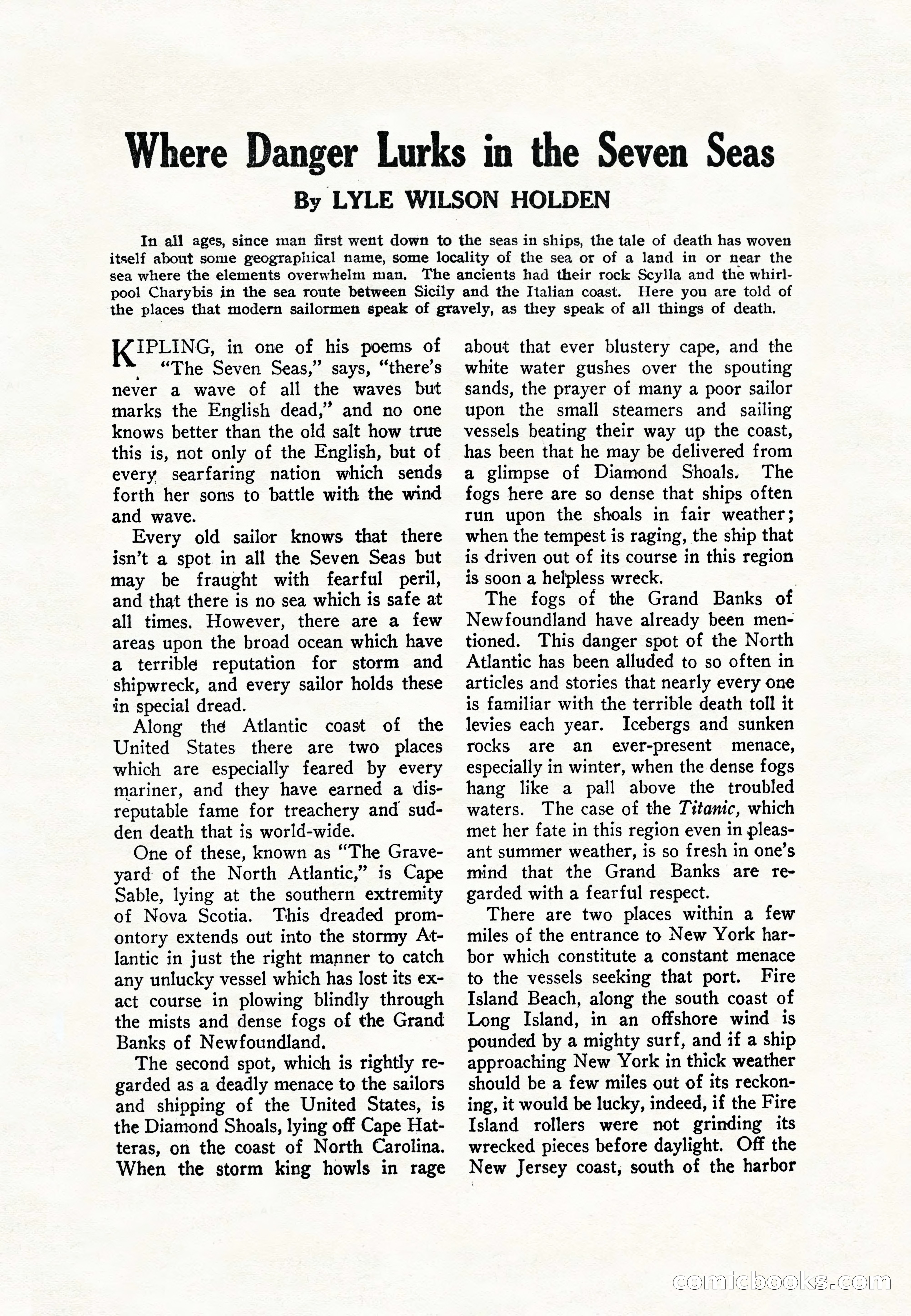 Sea Stories Magazine, January 5, 1923 — page 139 of 148