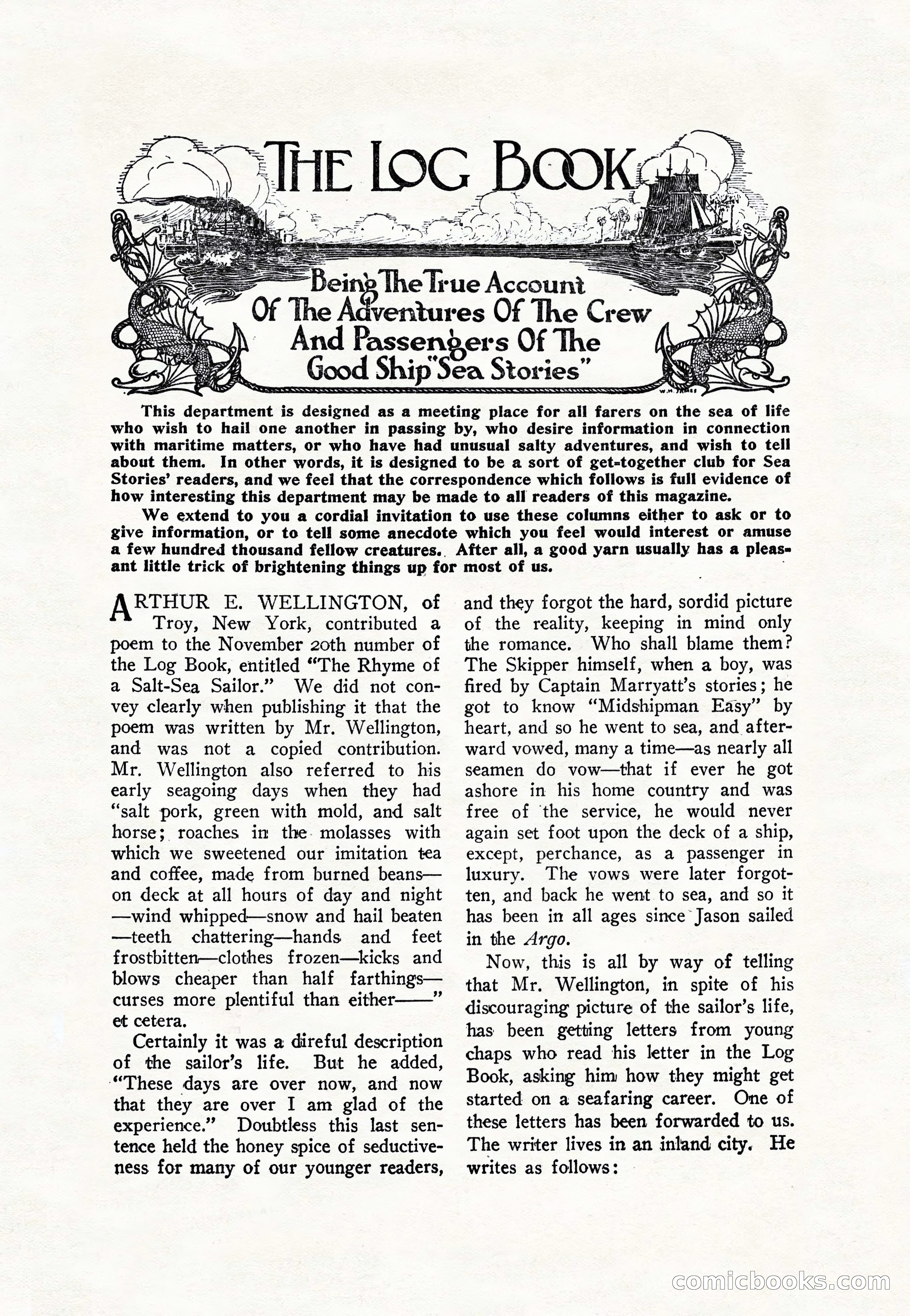 Sea Stories Magazine, January 5, 1923 — page 141 of 148
