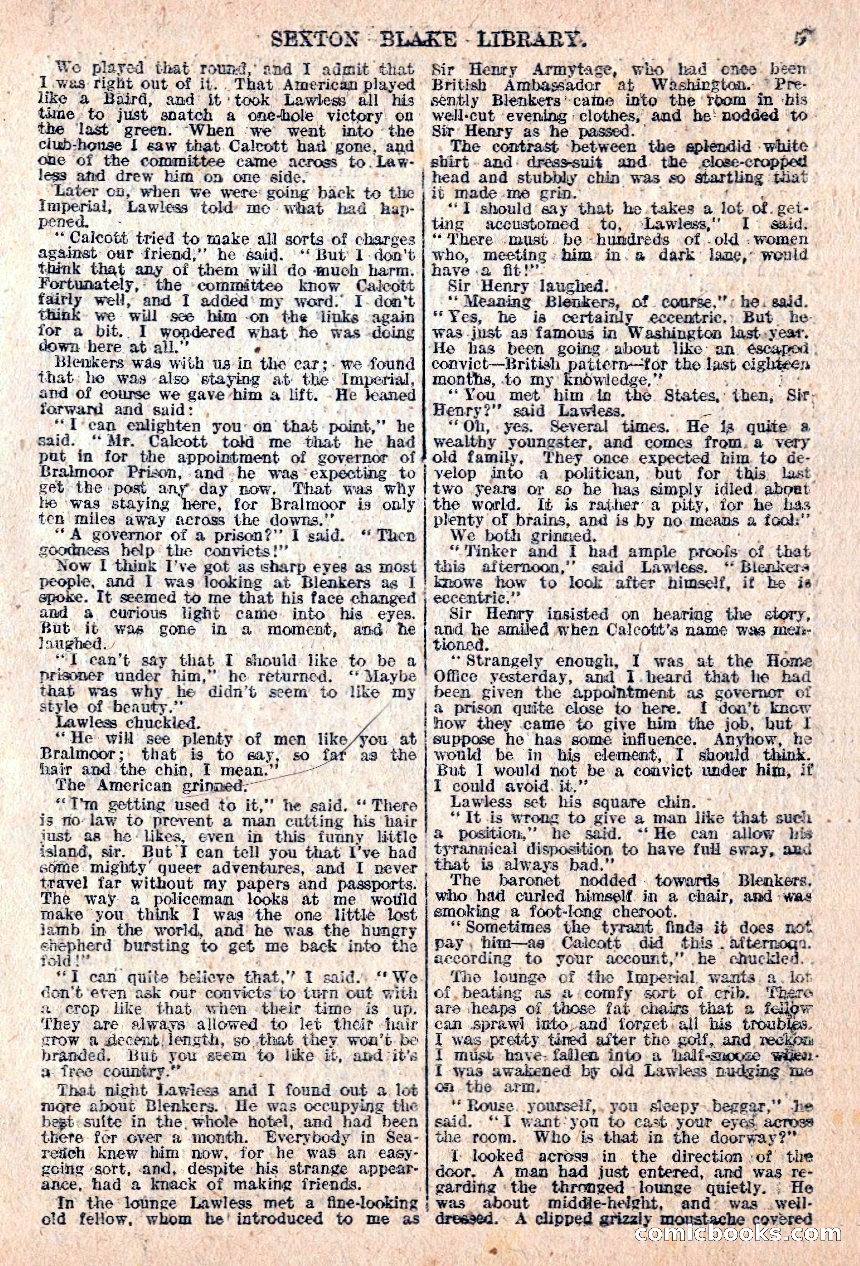 The Sexton Blake Library #76: A Convict By Proxy — page 7 of 68