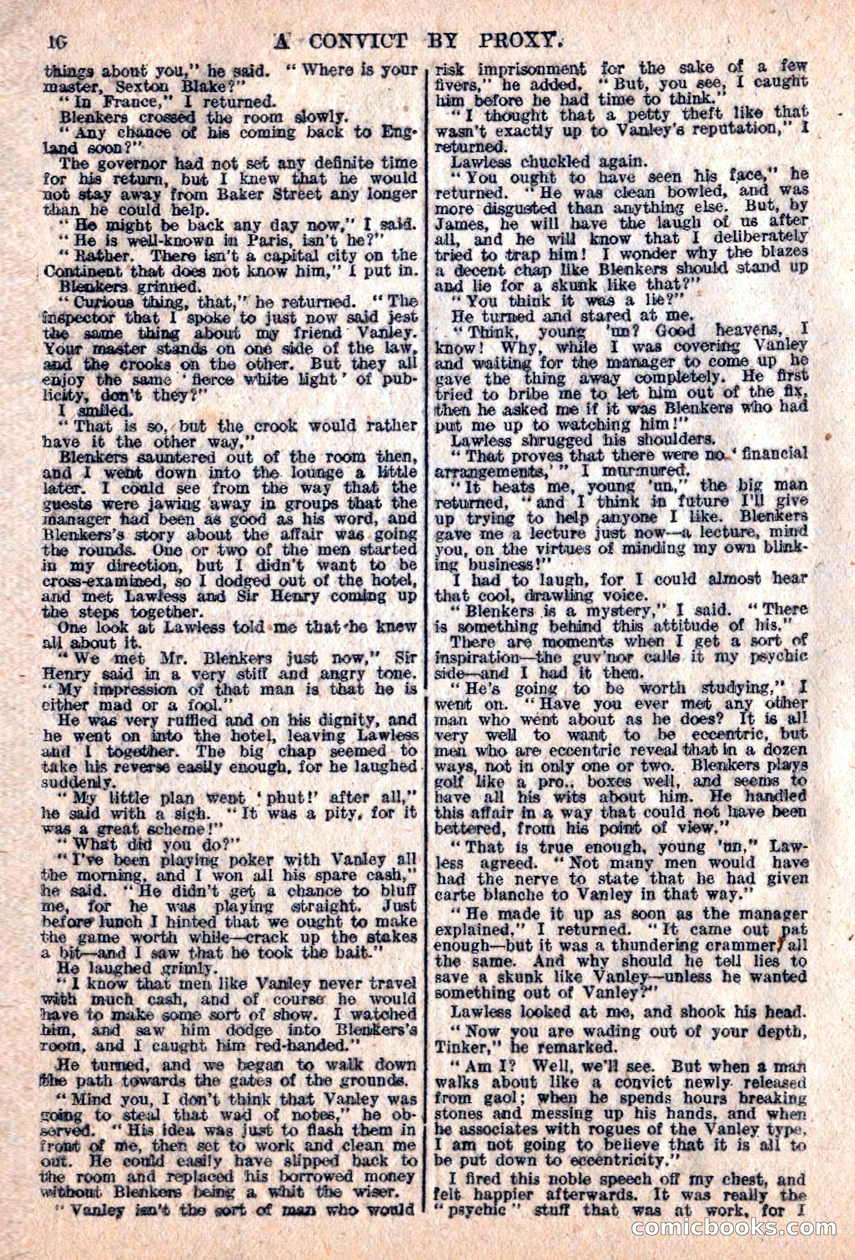The Sexton Blake Library #76: A Convict By Proxy — page 12 of 68
